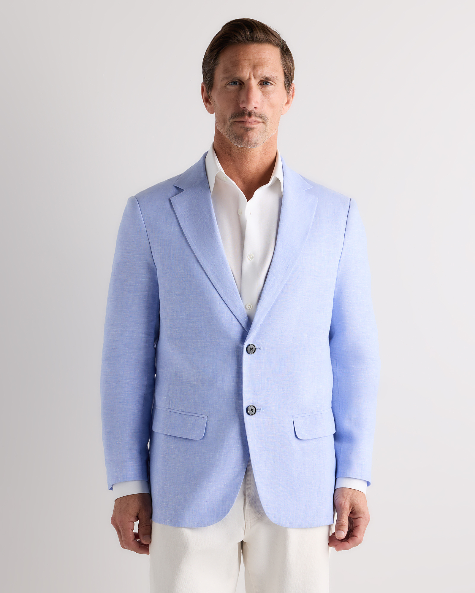 French Blue 100% European Linen Blazer