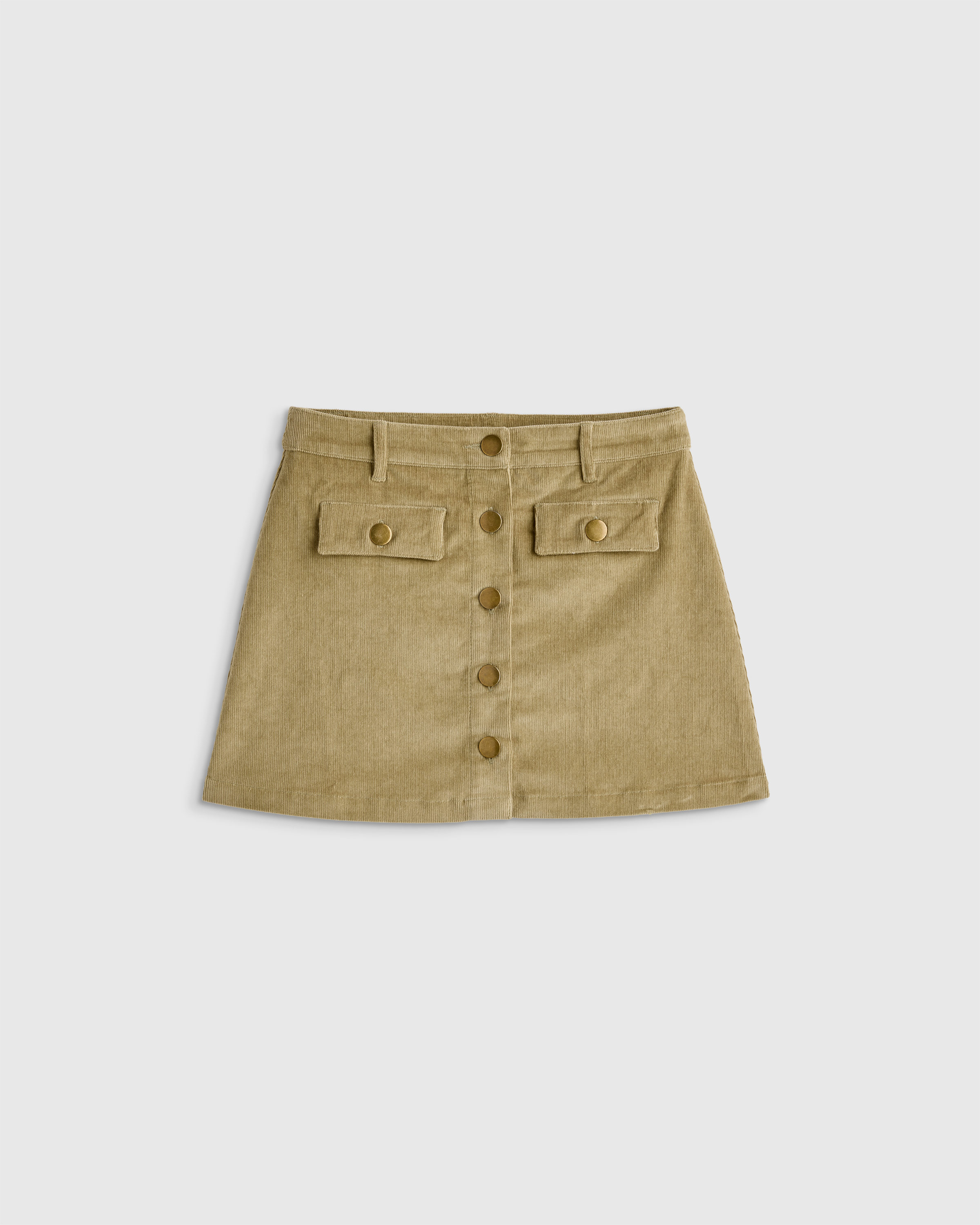 Dried Herb Organic Cotton Stretch Corduroy Skirt