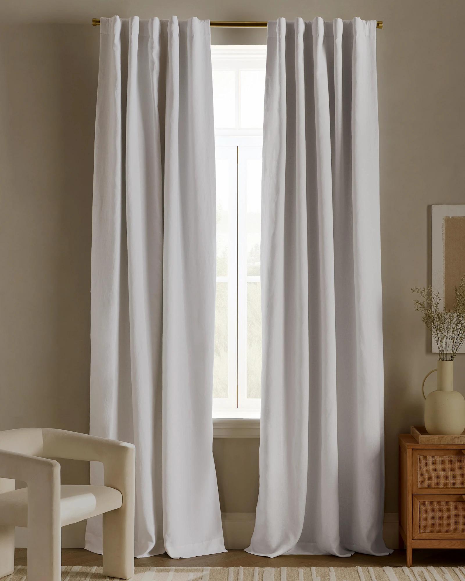 European Linen True Blackout Curtain