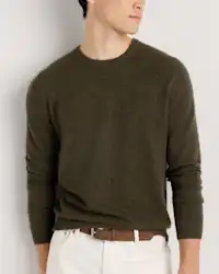 Olive Cashmere Sweater