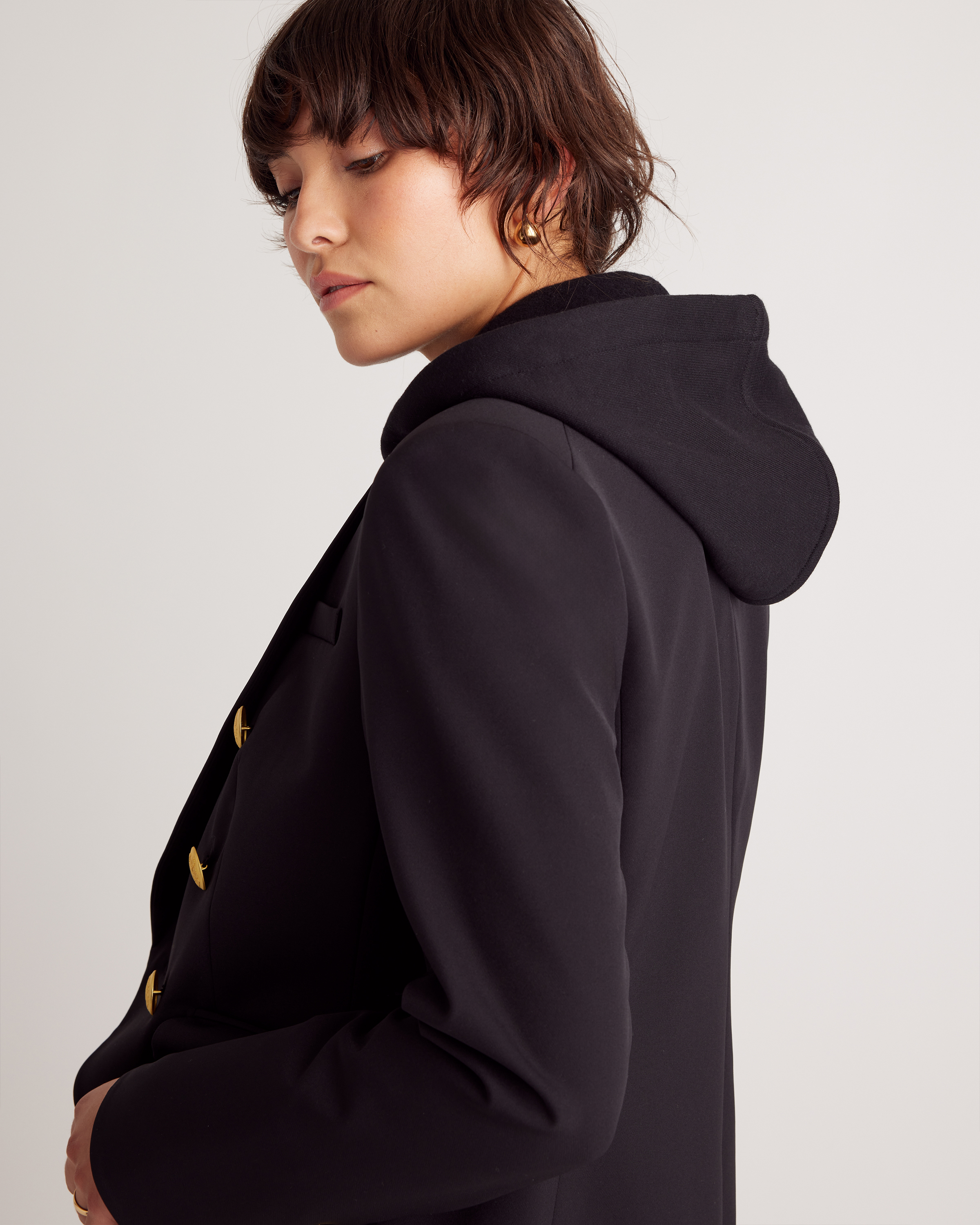 Organic Heavyweight Fleece Hoodie Blazer Insert