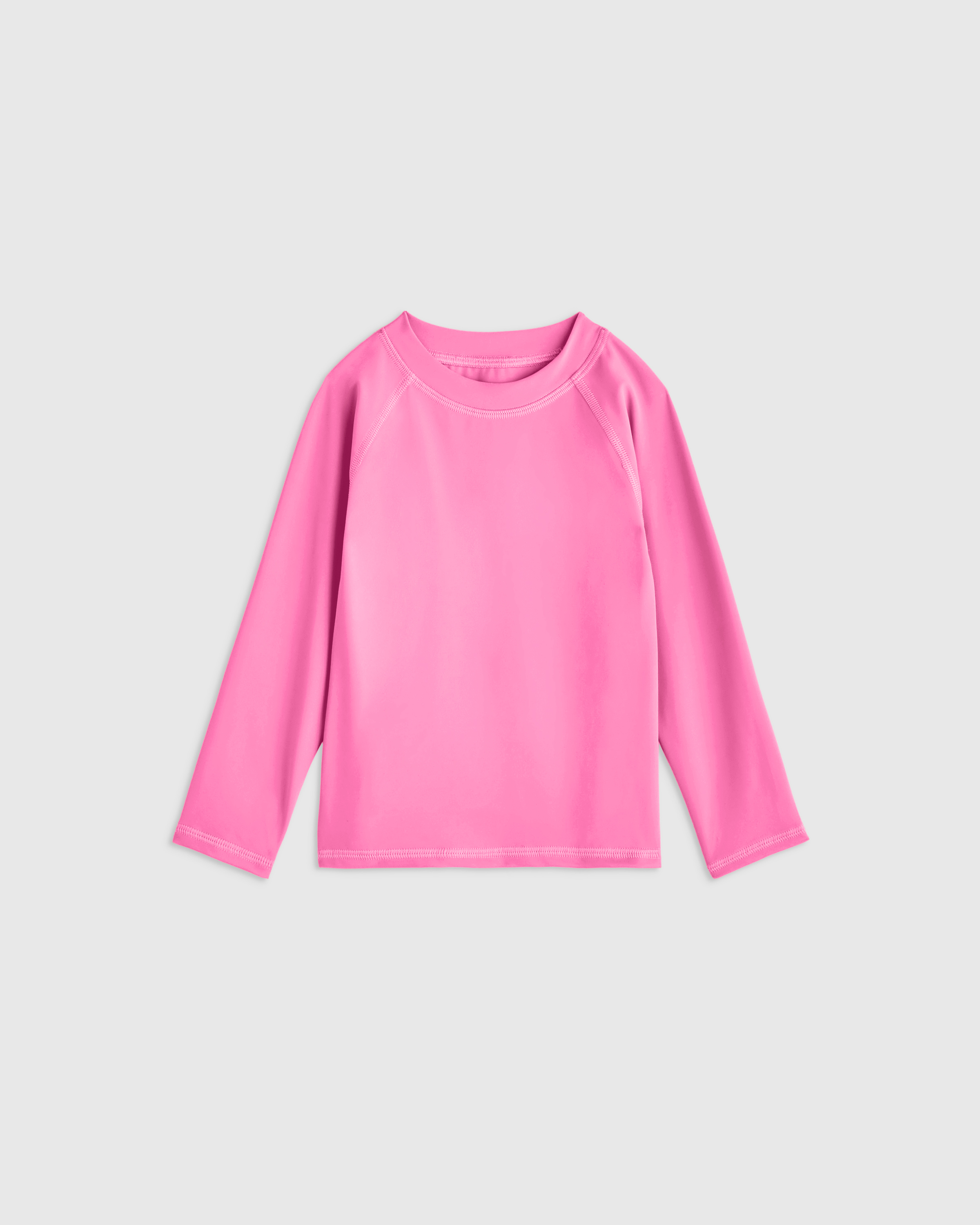Watermelon Pink Long Sleeve Raglan Rash Guard