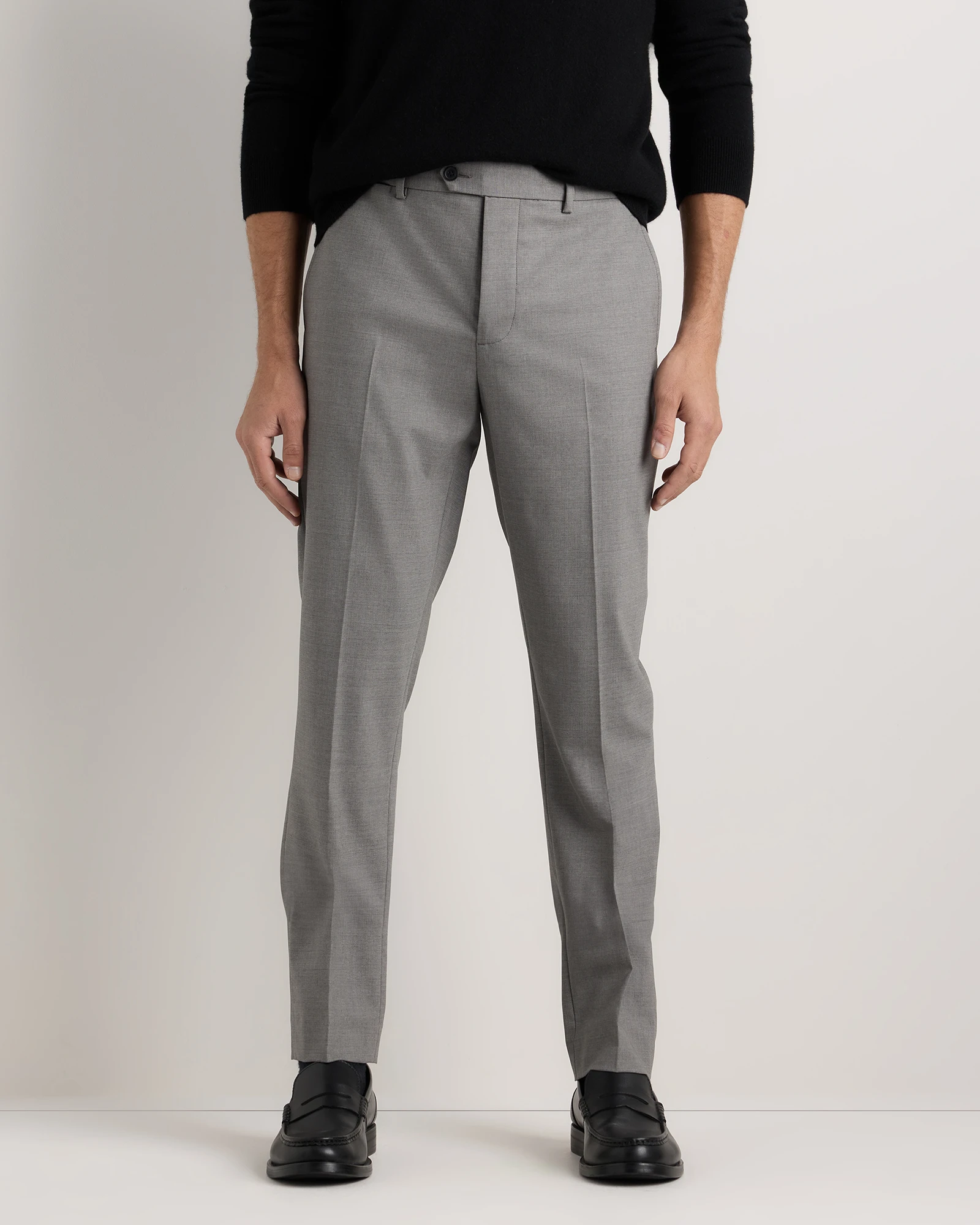 Stretch Wool Dress Pant in Navy