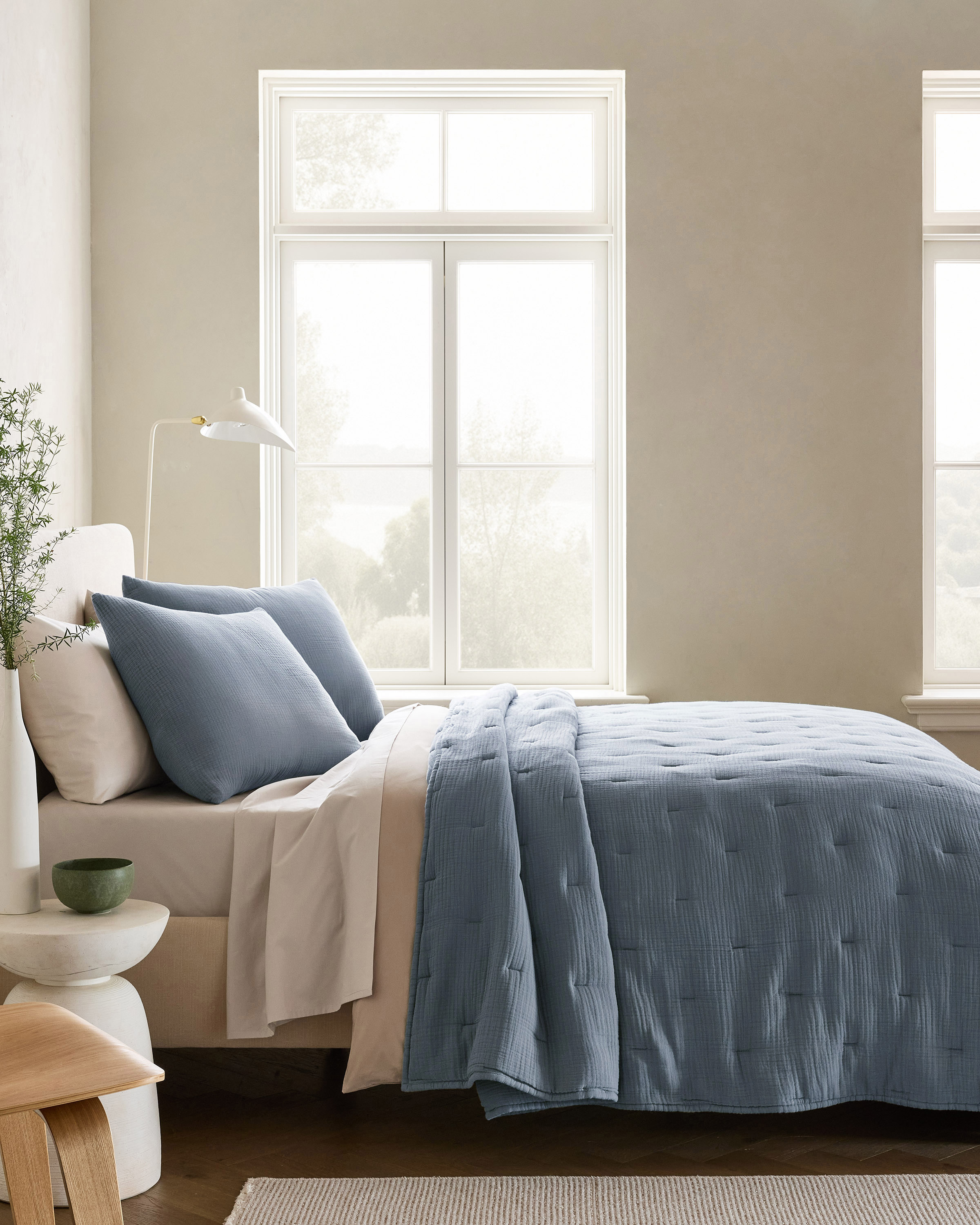 Mineral Organic Airy Gauze Dream Quilt