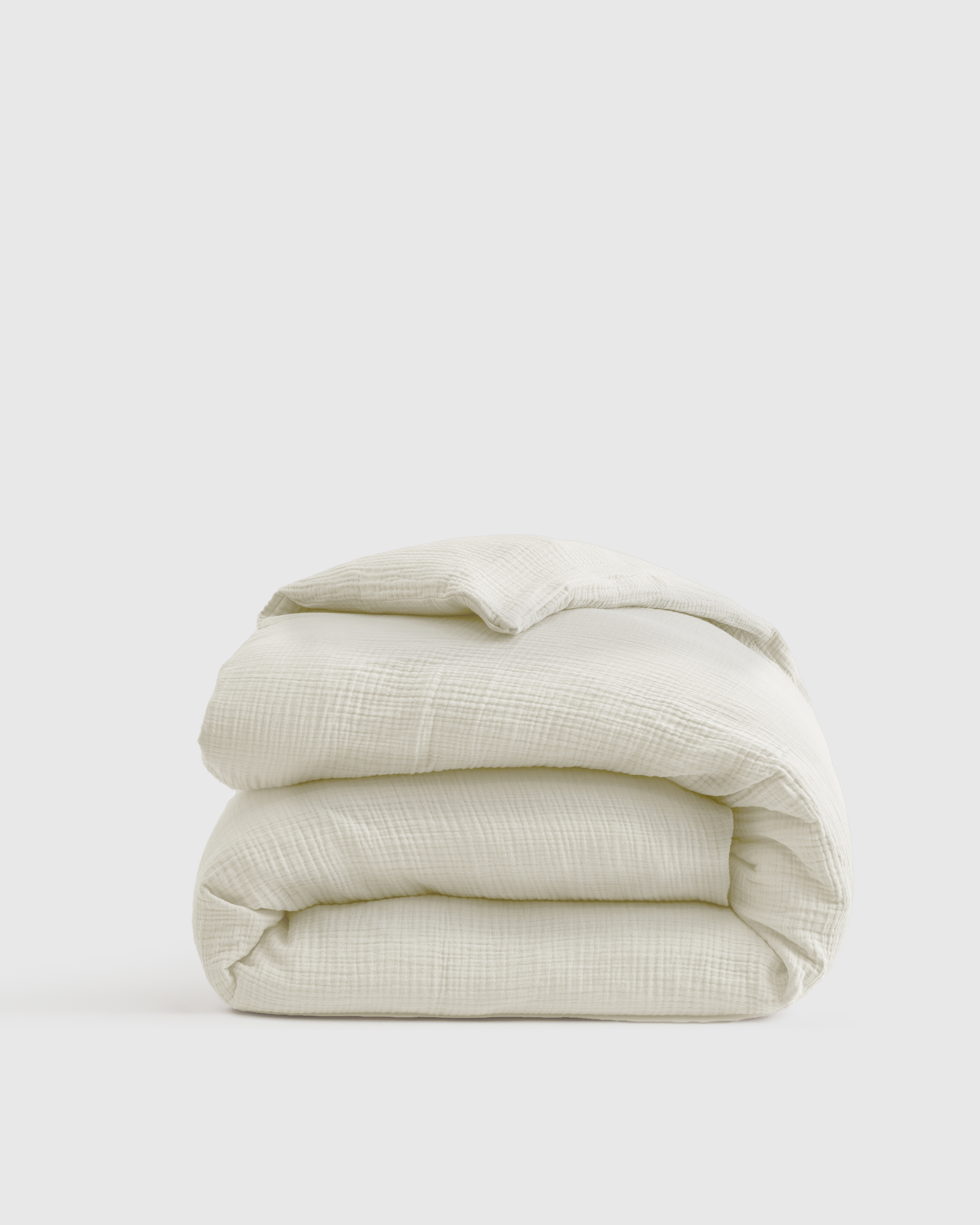 Ivory Organic Airy Gauze Duvet Cover