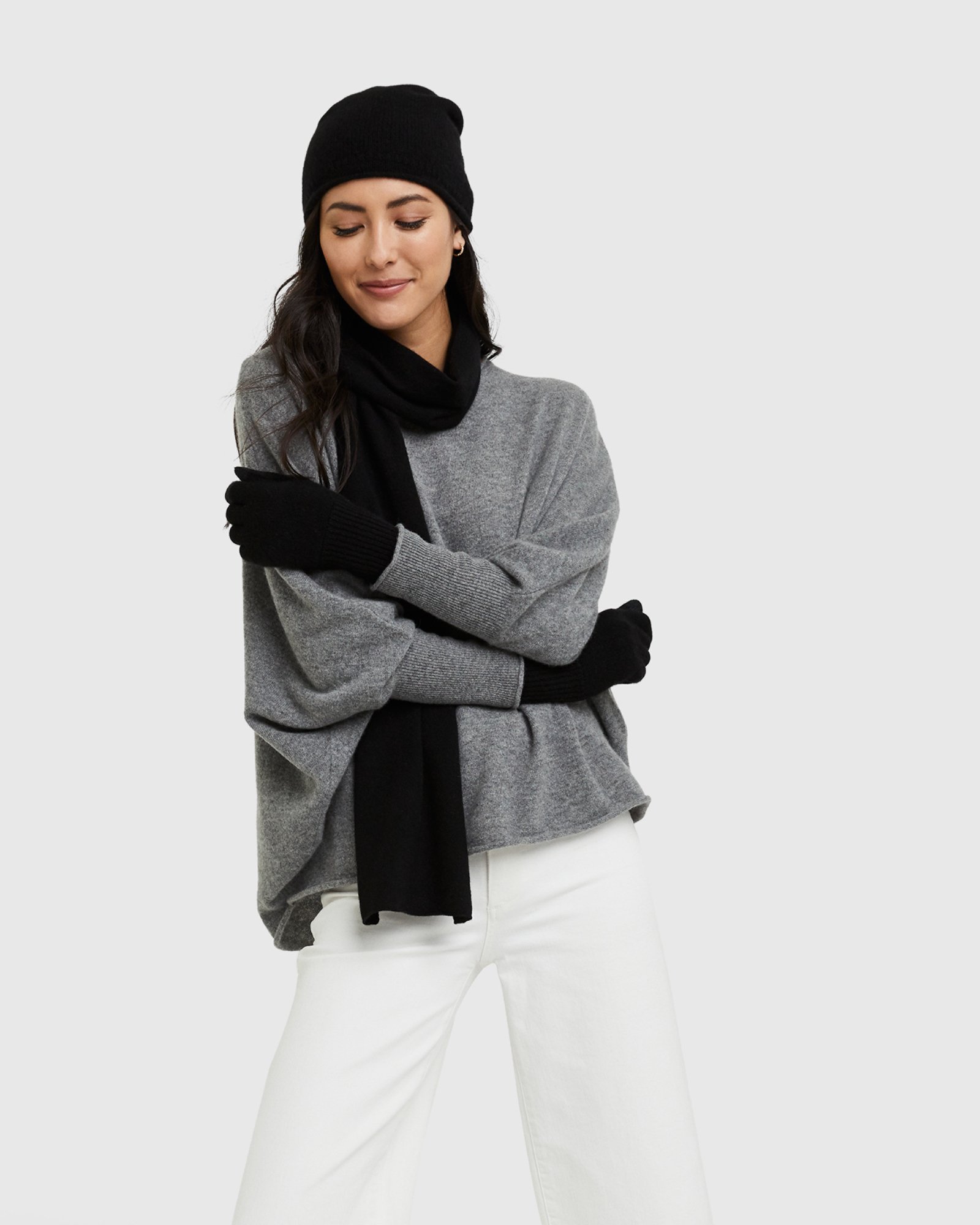 Mongolian Cashmere Slouchy Beanie - 13462810624111