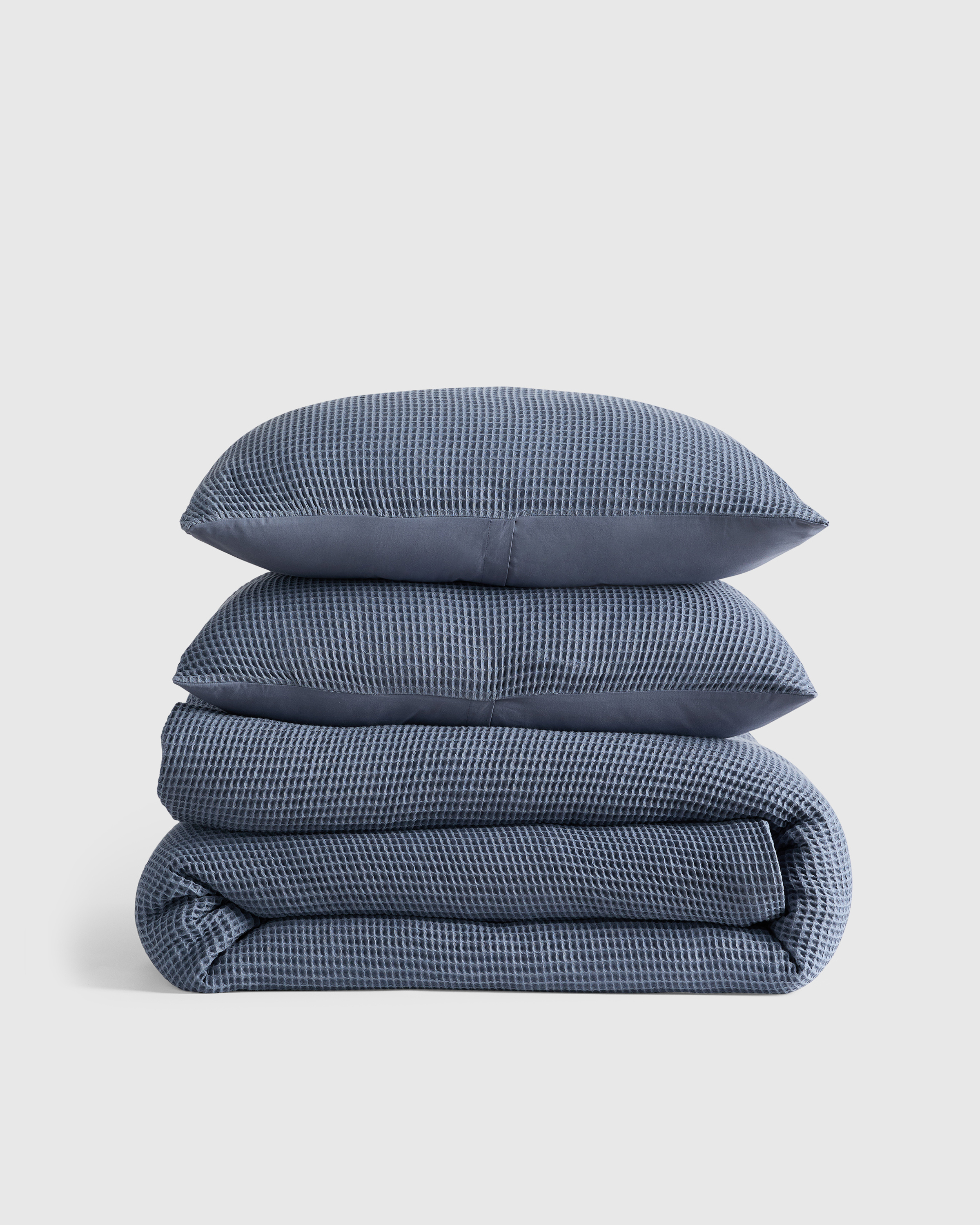 Mineral Organic Waffle Duvet Cover Set