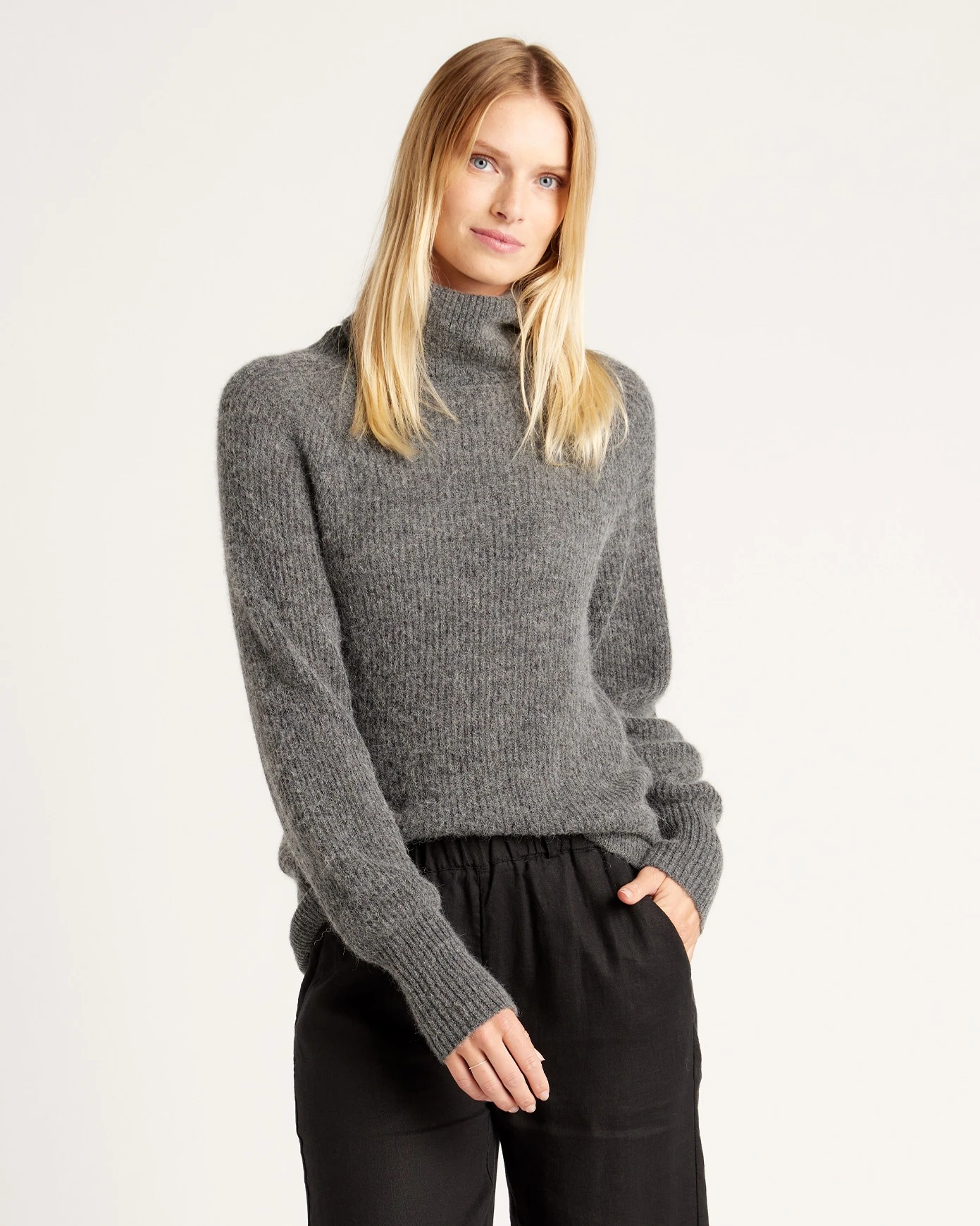Alpaca Turtleneck Sweater