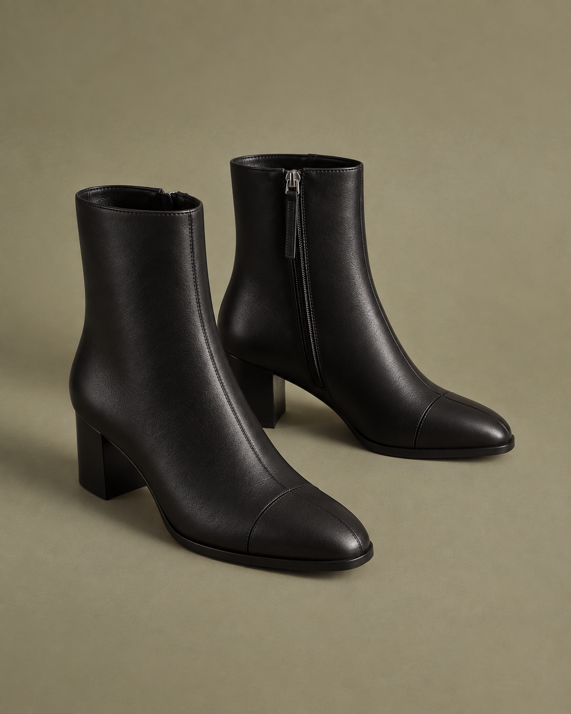 Italian Leather Stretch Sock Bootie