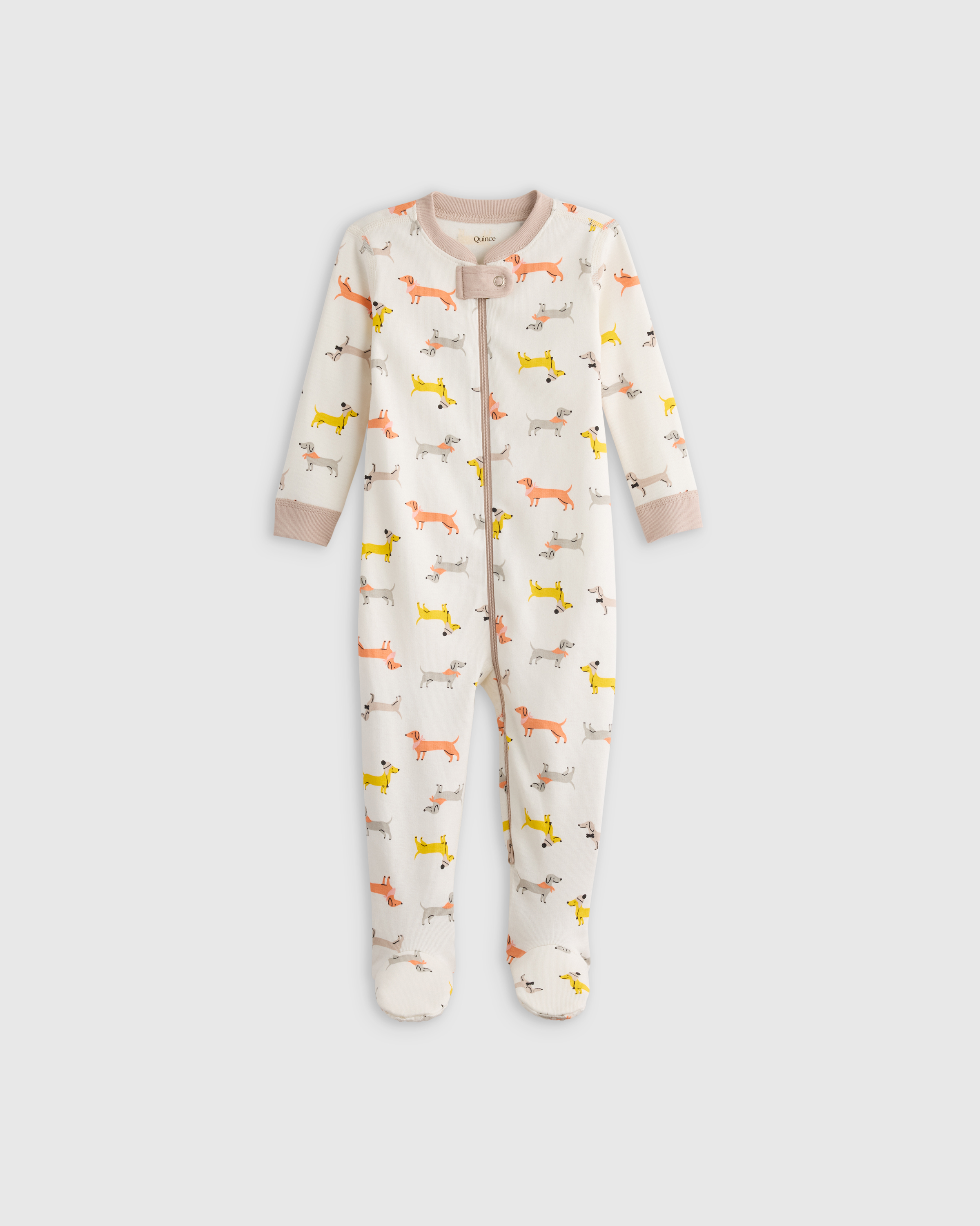 Puppies 100% Organic Cotton Footie Pajama