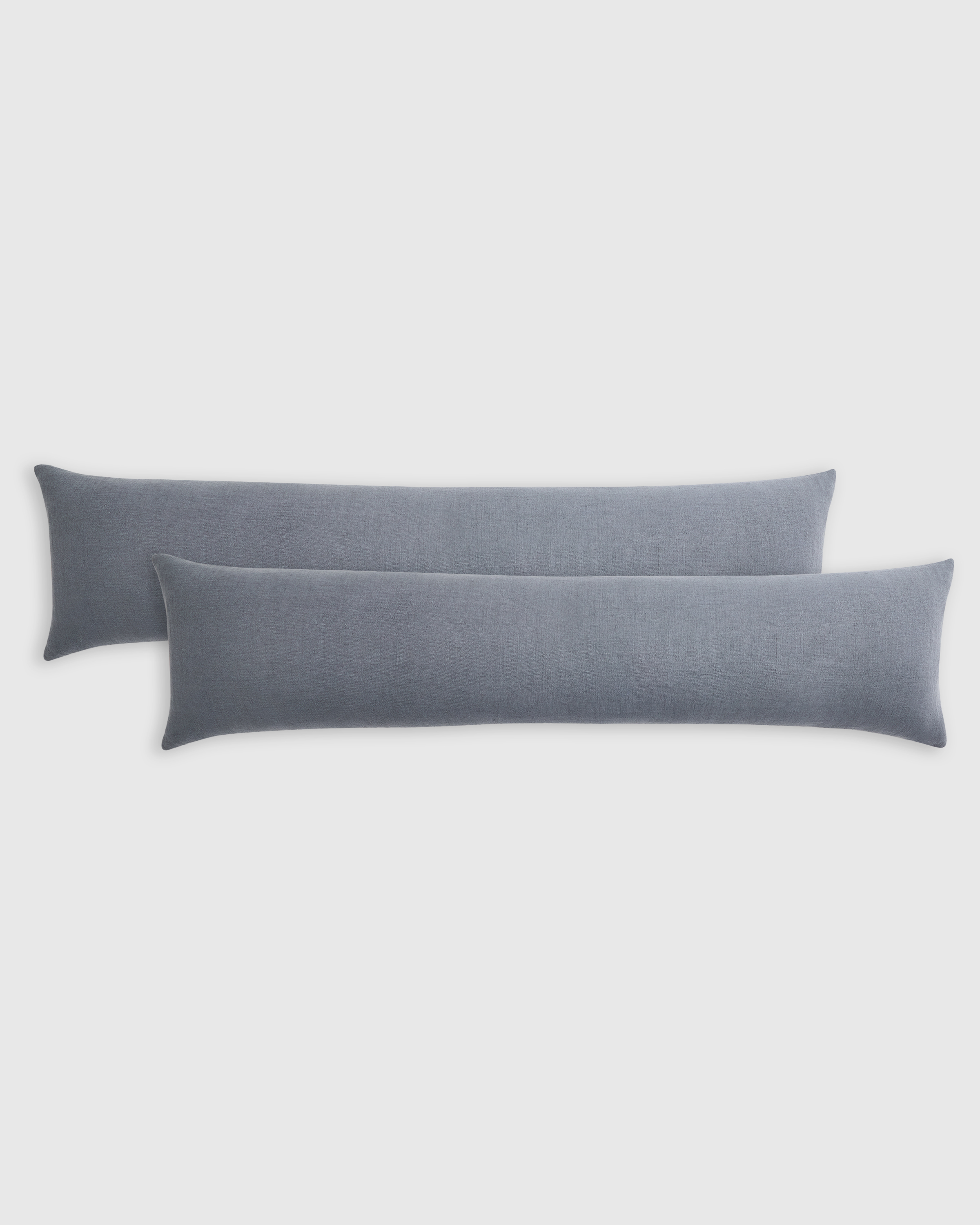 European Linen Oversized Lumbar Pillow Cover (Set of 2), Nightfall, 12"x48"