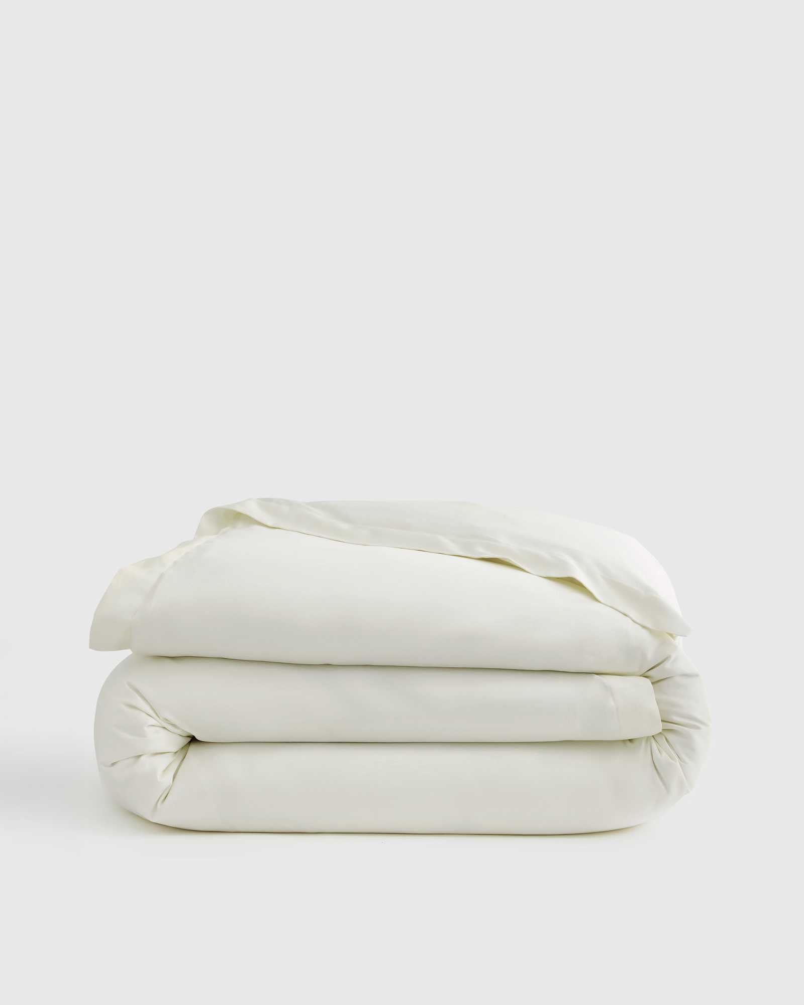 Signature Giza Cotton Sateen Duvet Cover in Ivory