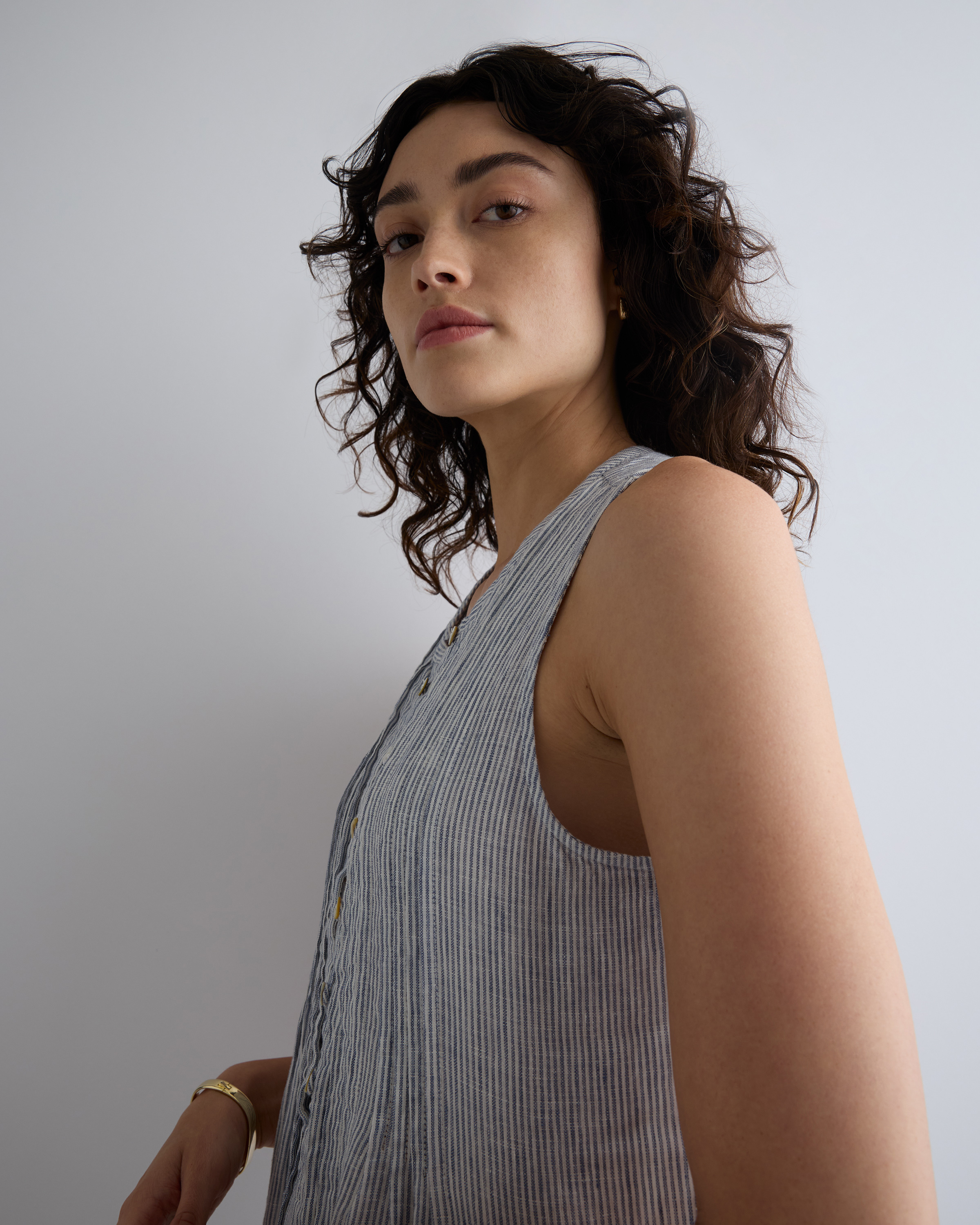 beach dress linen Tina main image 1