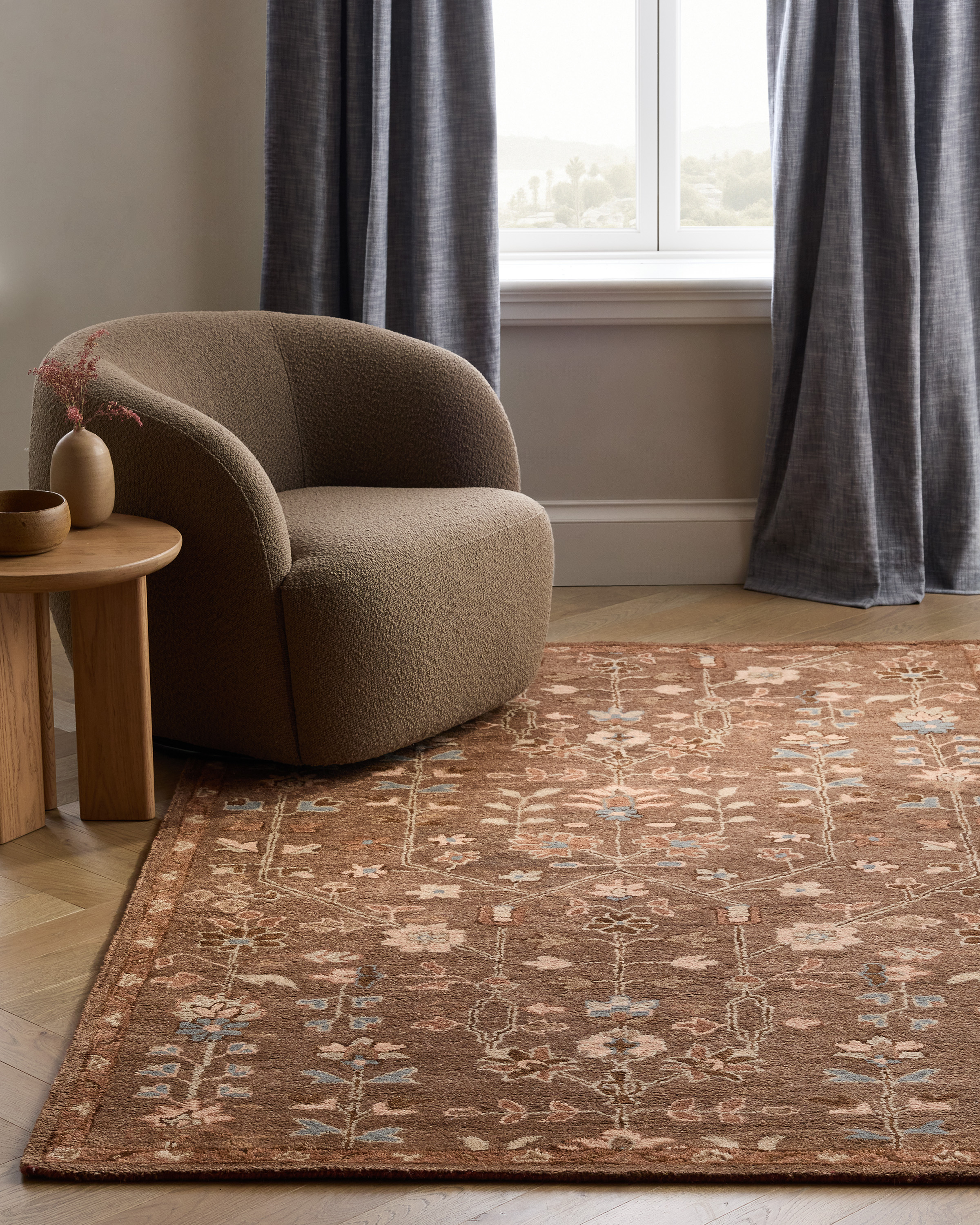 Quince Willow Wool Rug - Thumbnail 5