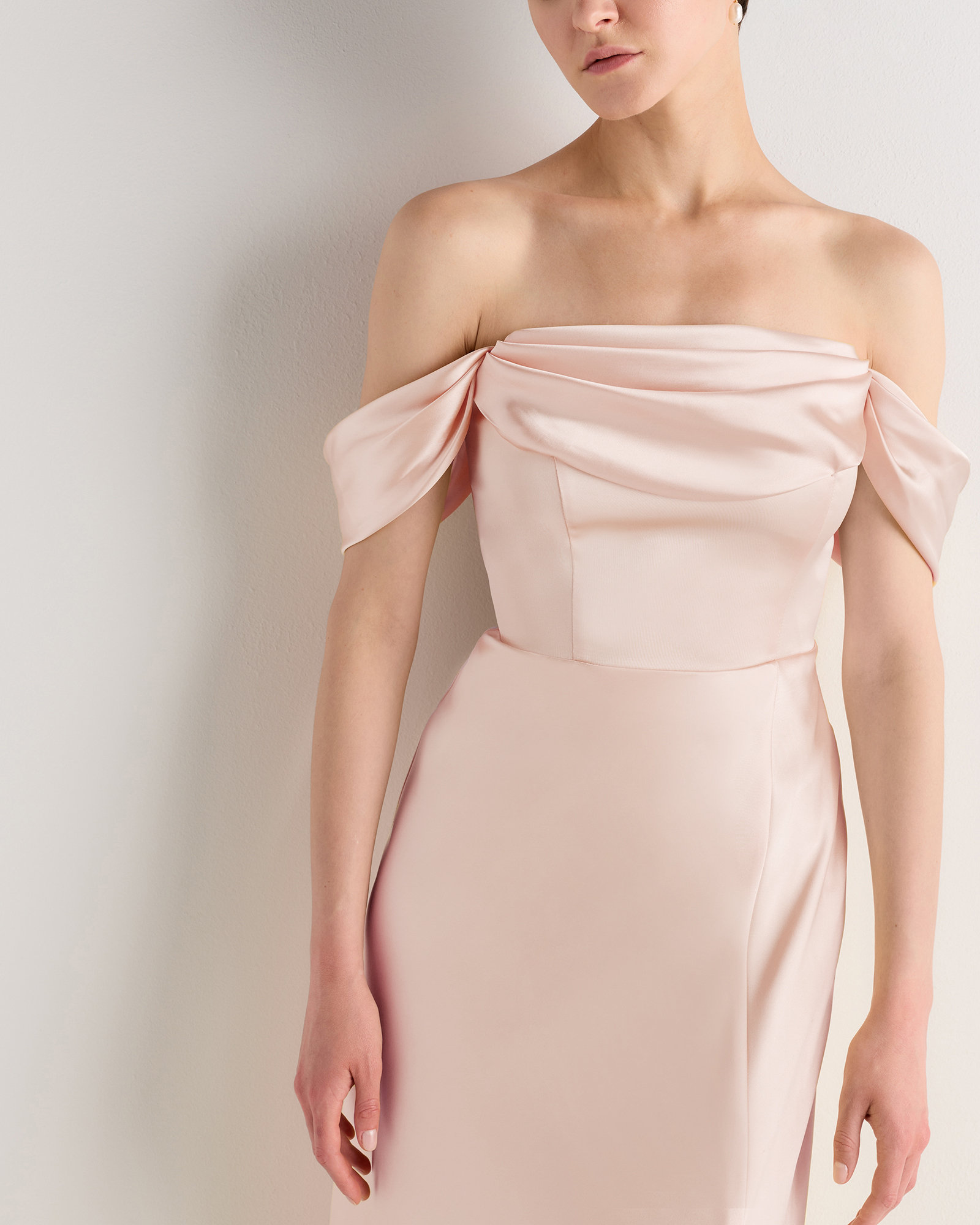 blush pink convertible dress Blush Pink Bridesmaid Dresses Chiffon Convertible Style  Lisposa
