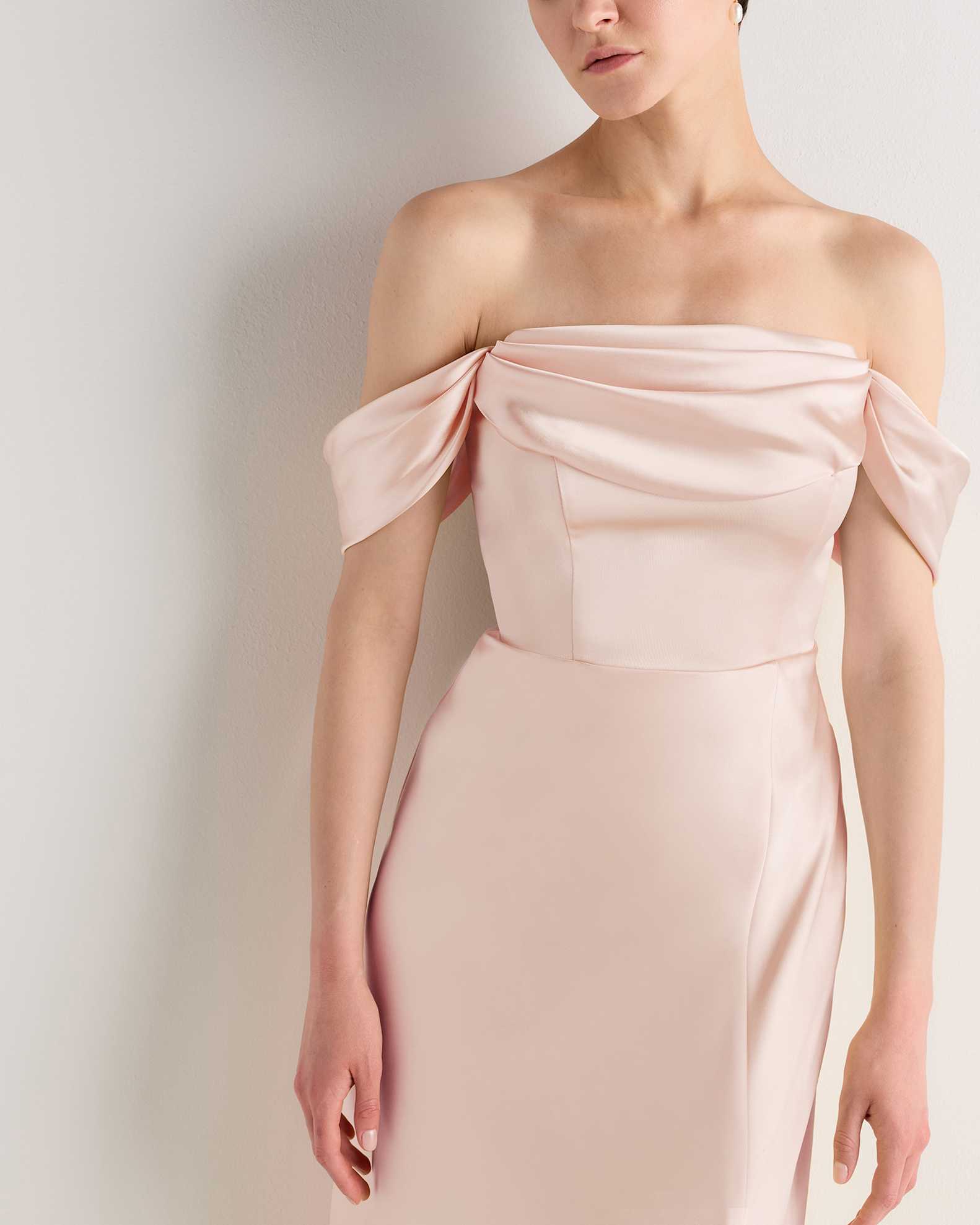 blush pink convertible dress Blush Pink Bridesmaid Dresses Chiffon Convertible Style Lisposa