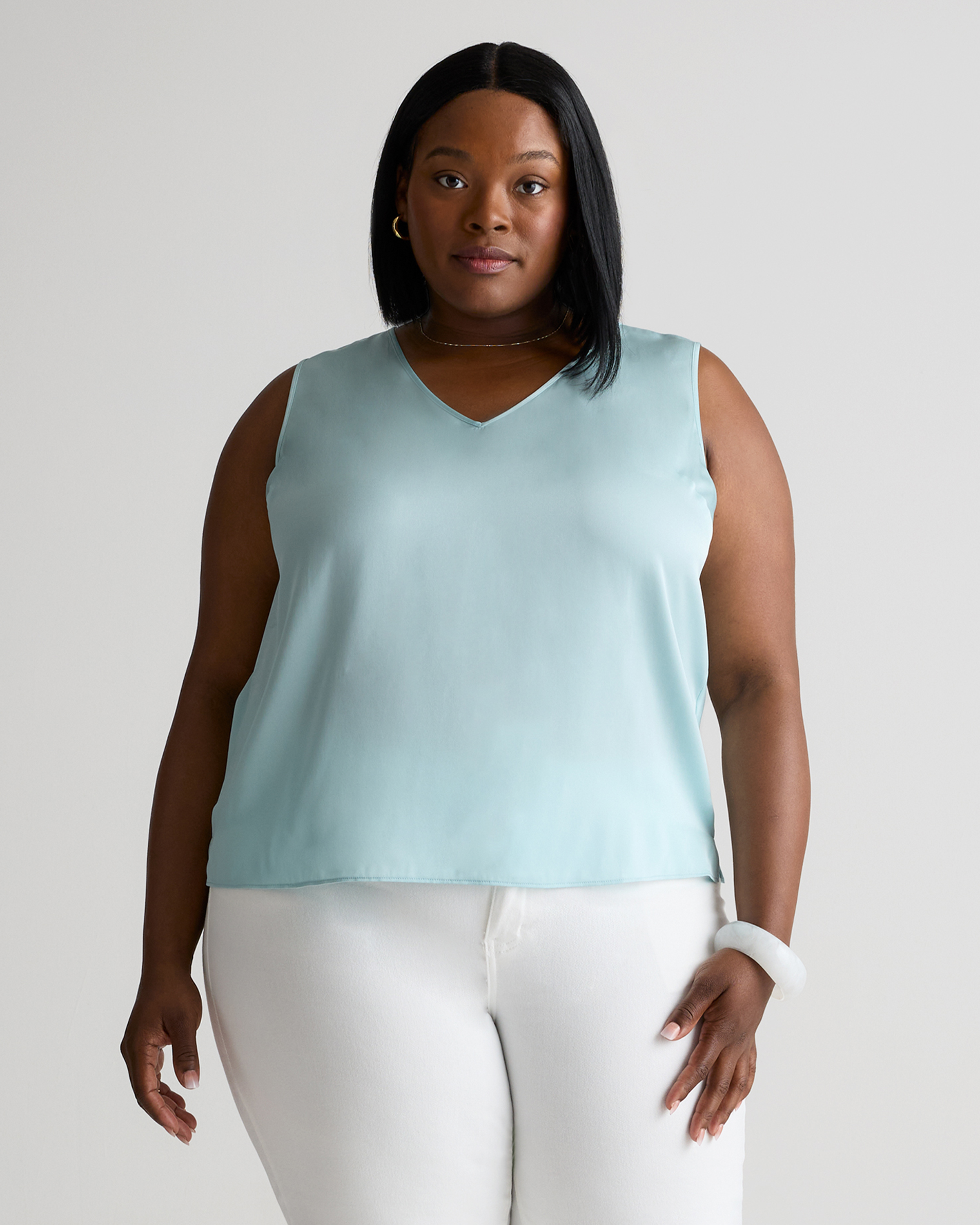 【B7】smooth stretch cami blouse Stretch Cami