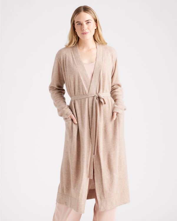 Oatmeal Mongolian Cashmere Robe