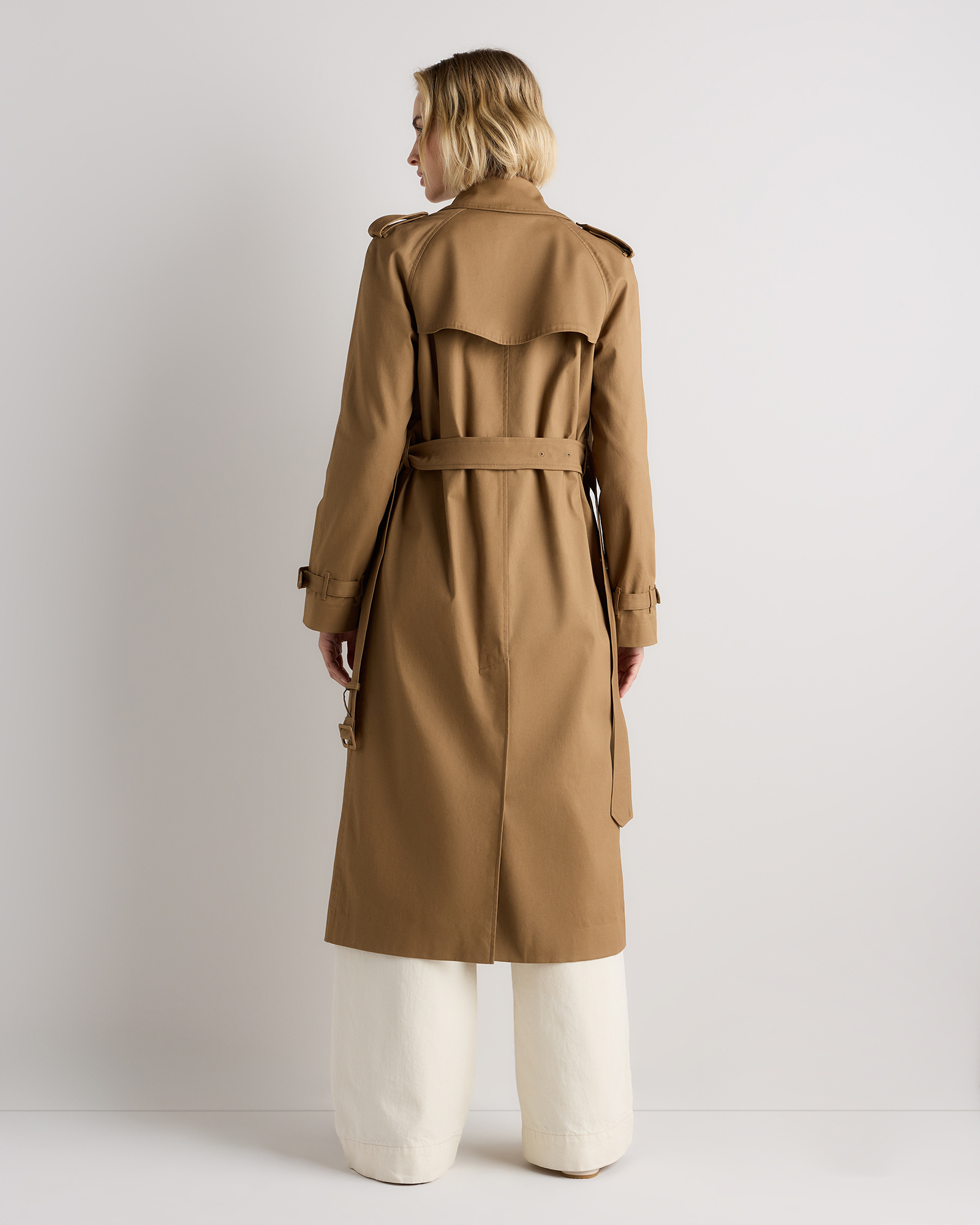 Comfort Stretch Long Trench Coat