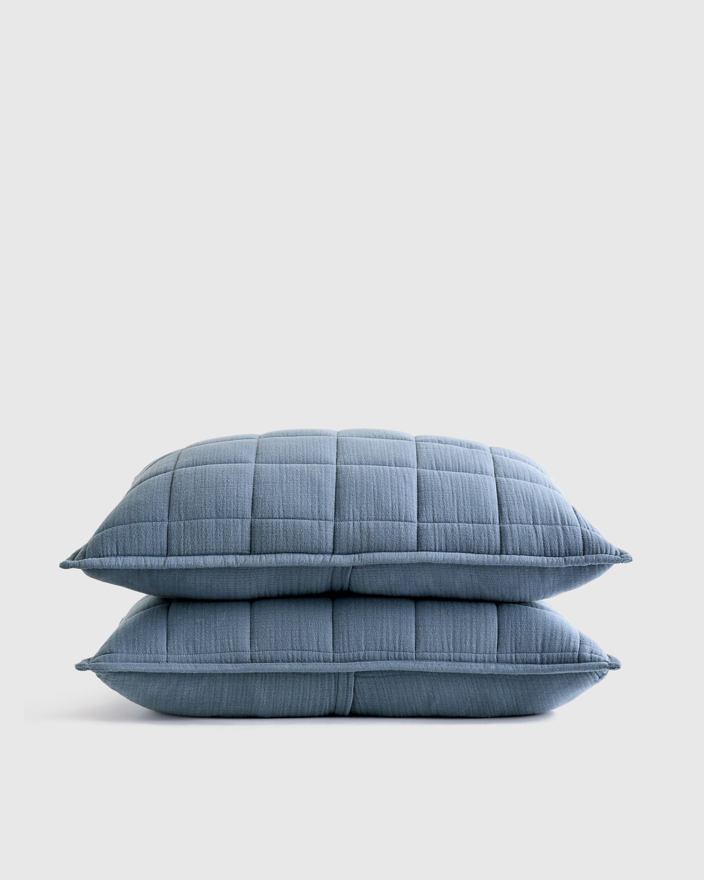 Mineral Organic Airy Gauze Box Quilt Sham Set