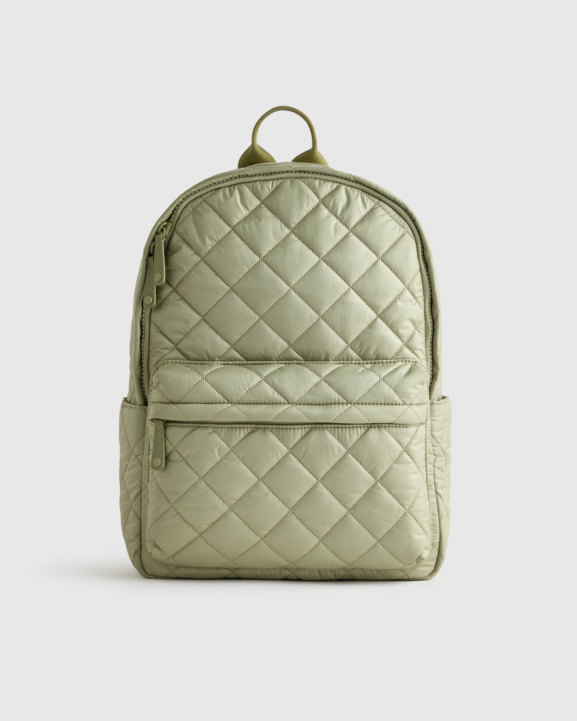 Tea Green Transit Quilted Commuter Backpack