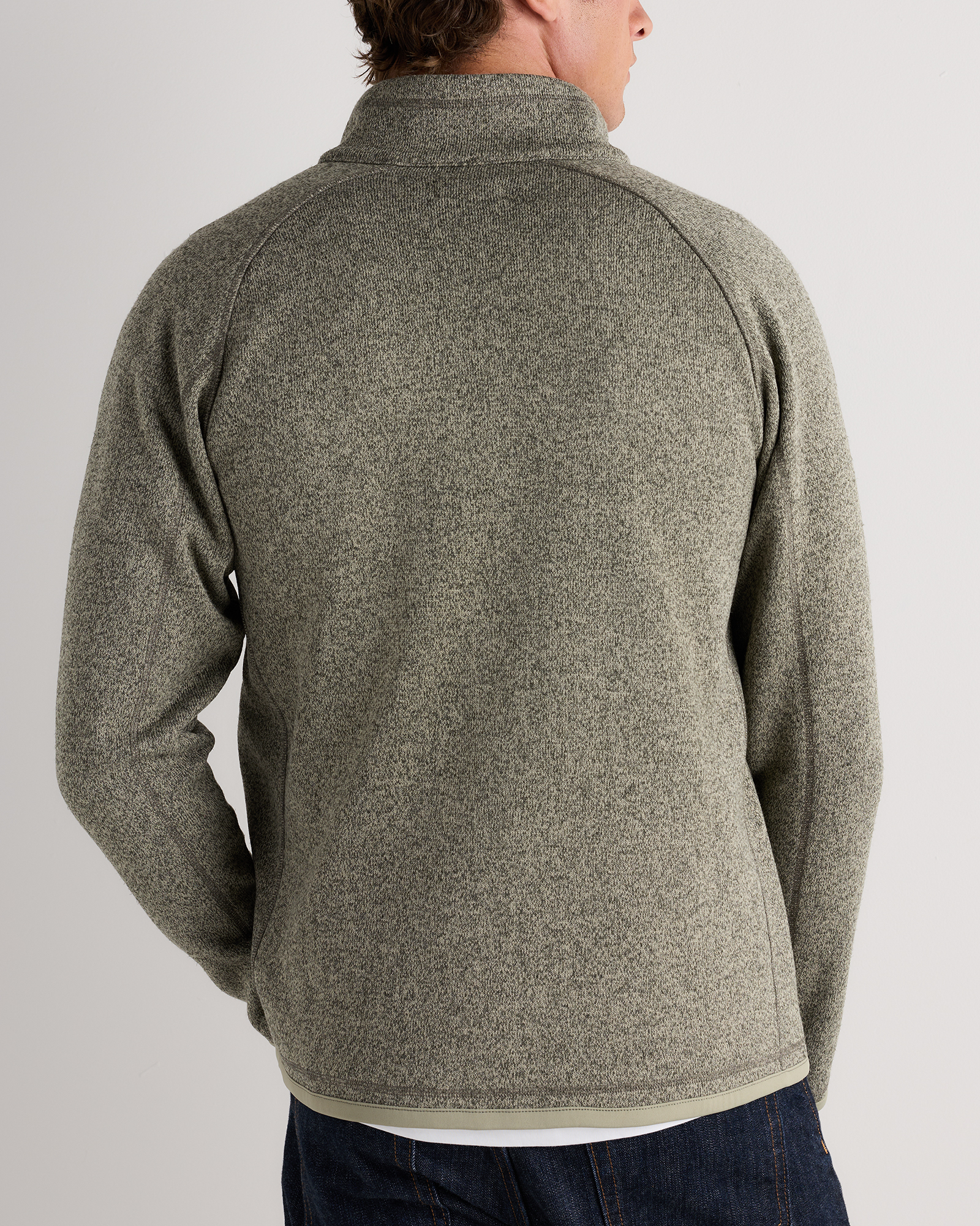 Sweater-Knit Fleece Full-Zip Jacket