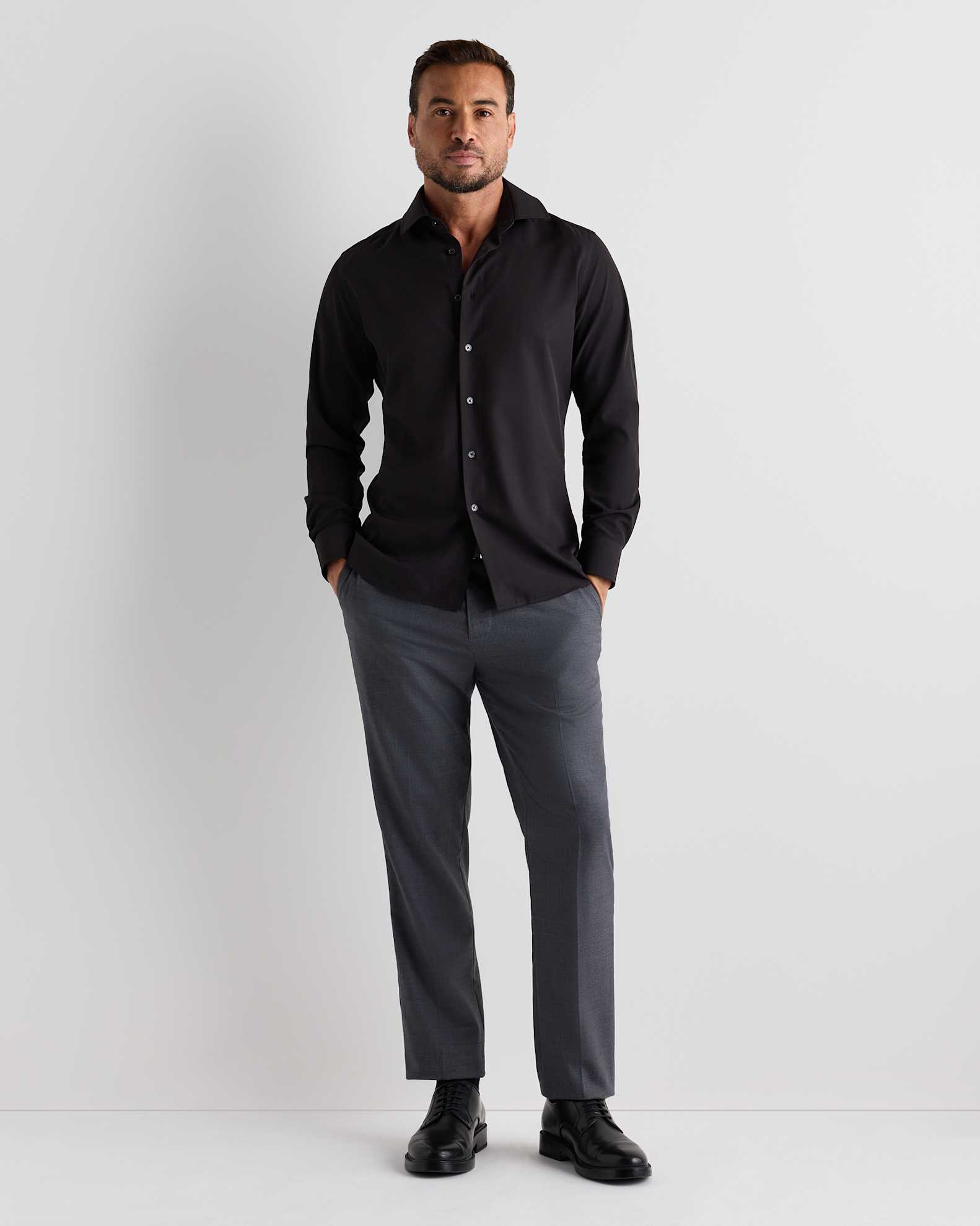 mens slim fit wrinkle free dress shirts Calvin Klein Men's Slim-Fit Dress Shirt - Sage