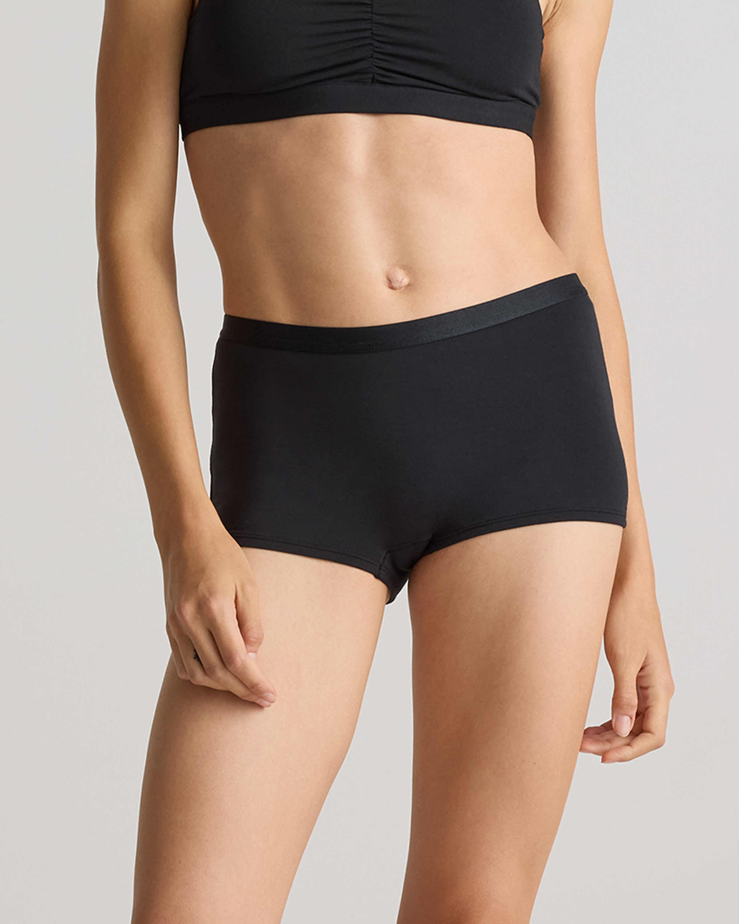 Black Micromodal Boyshort (6-pack)