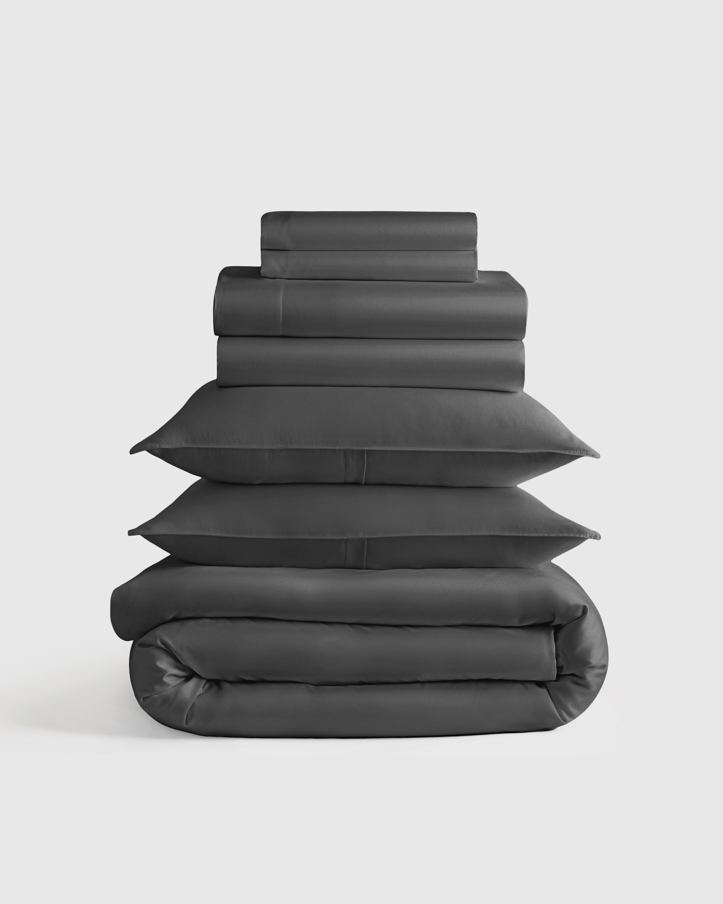 Charcoal Bamboo Deluxe Bedding Bundle