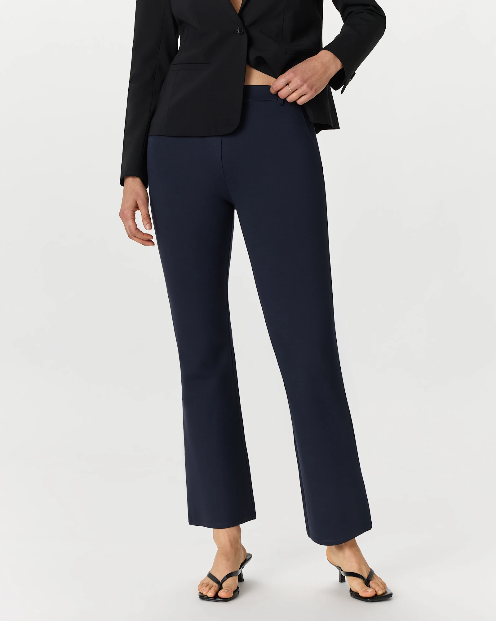 Ultra-Stretch Ponte Bootcut Pants - Petite (28" inseam)