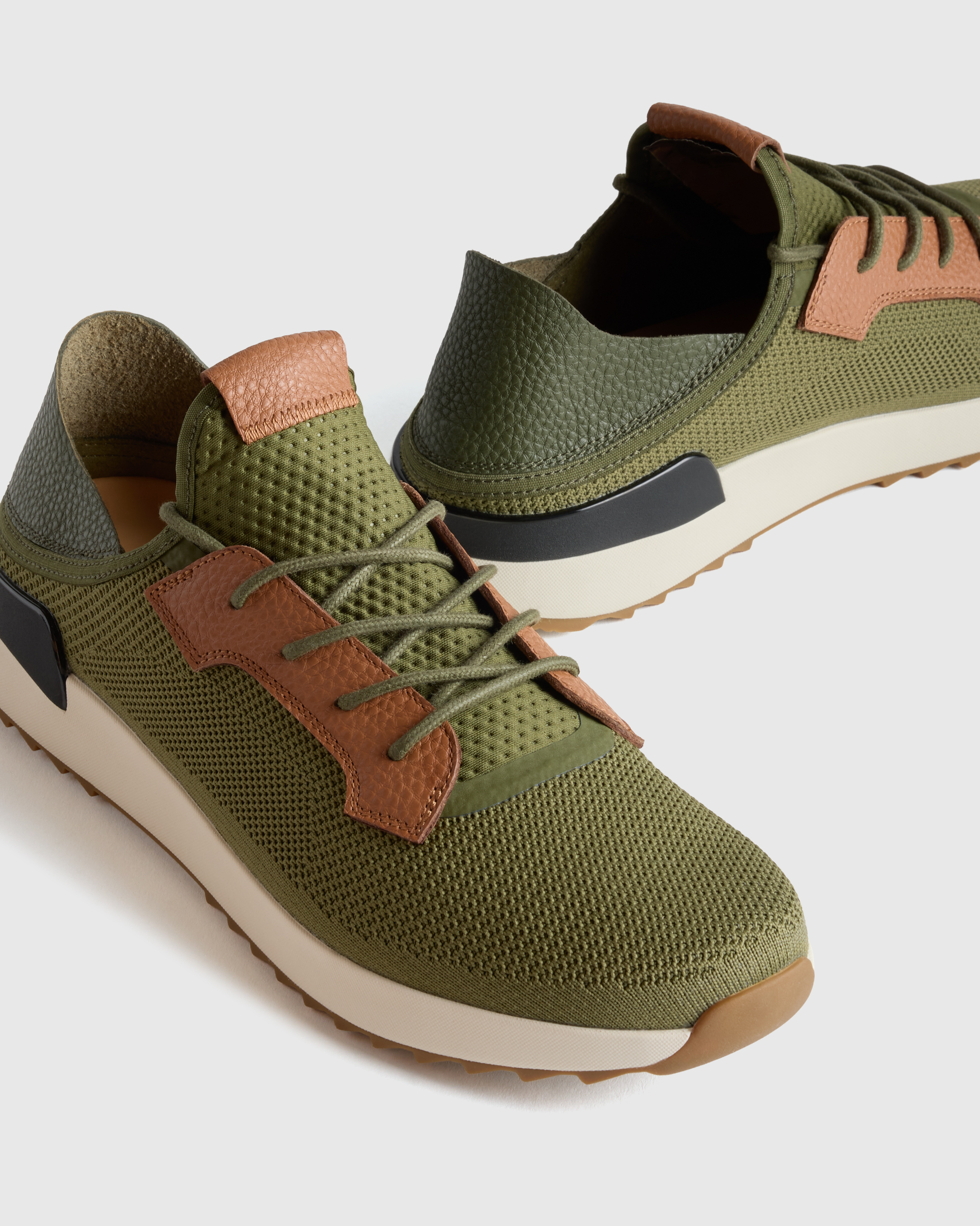 Mens Fashionable Breathable Mesh Casual Minimalist Shoes Size 13 Olive Green Tan Amazon.com | Jeeeun Men main image 3