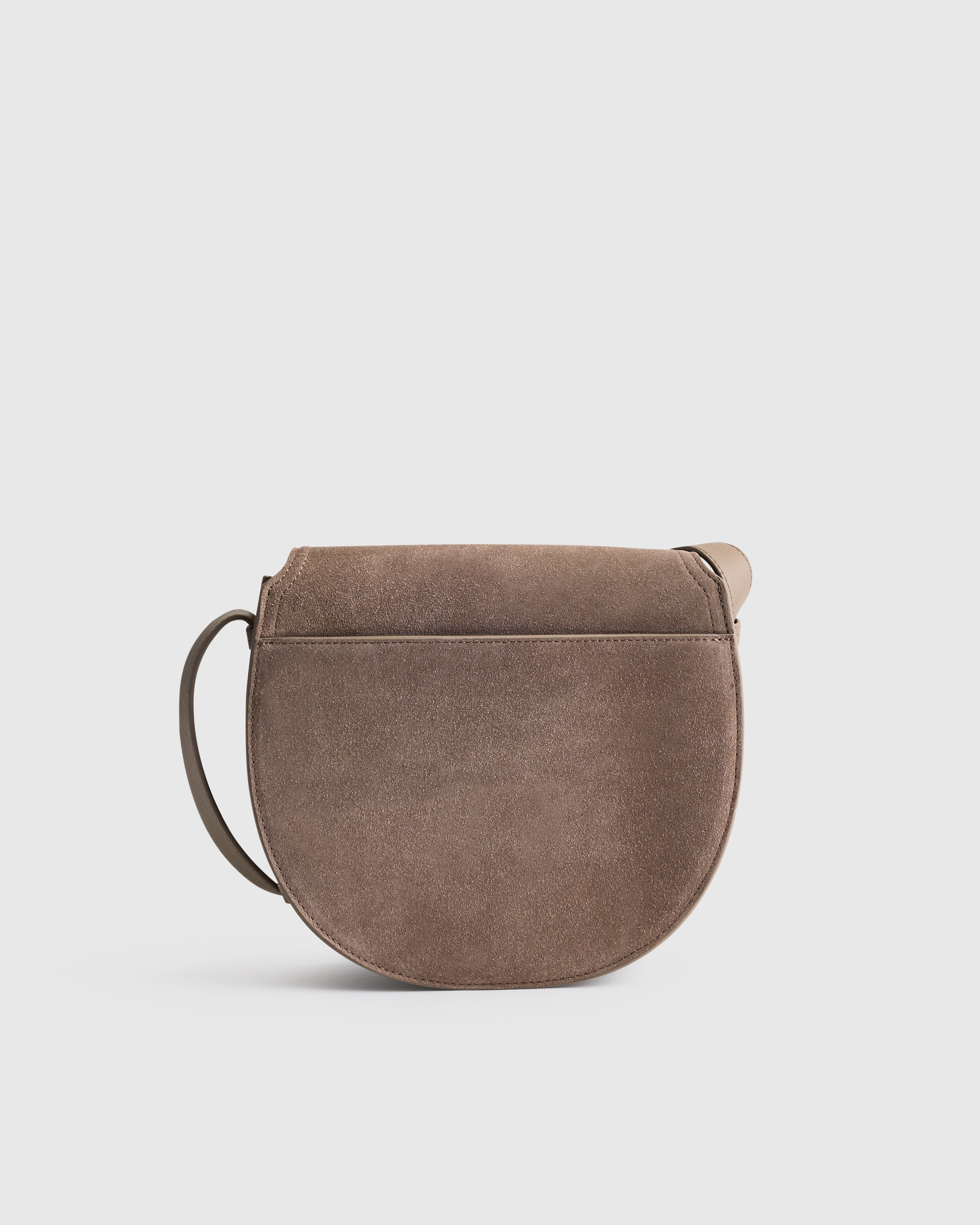 Italian Suede Saddle Bag - Thumbnail 2