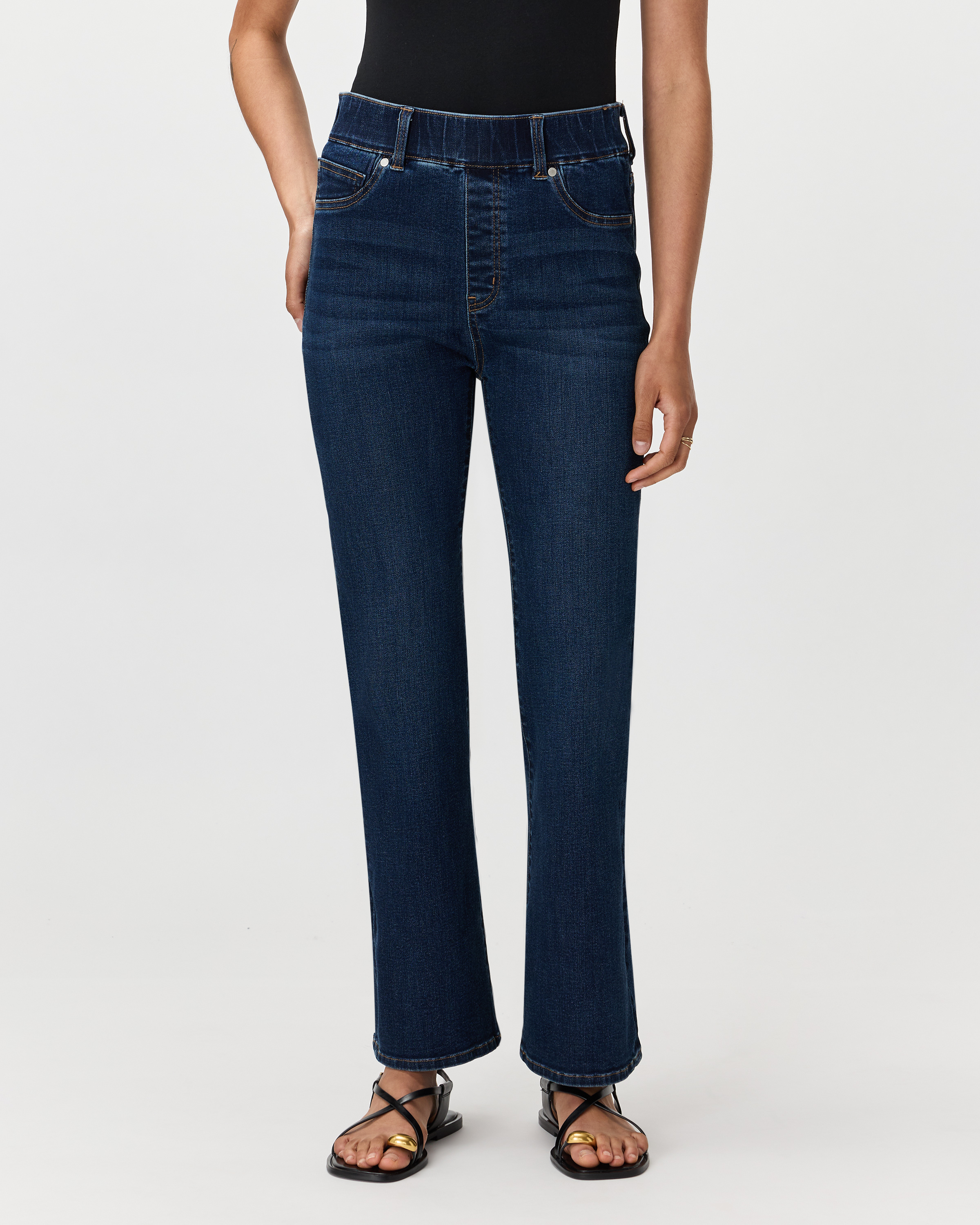 Nocturne Blue Nina Stretch Pull-On Kick Flare Jeans