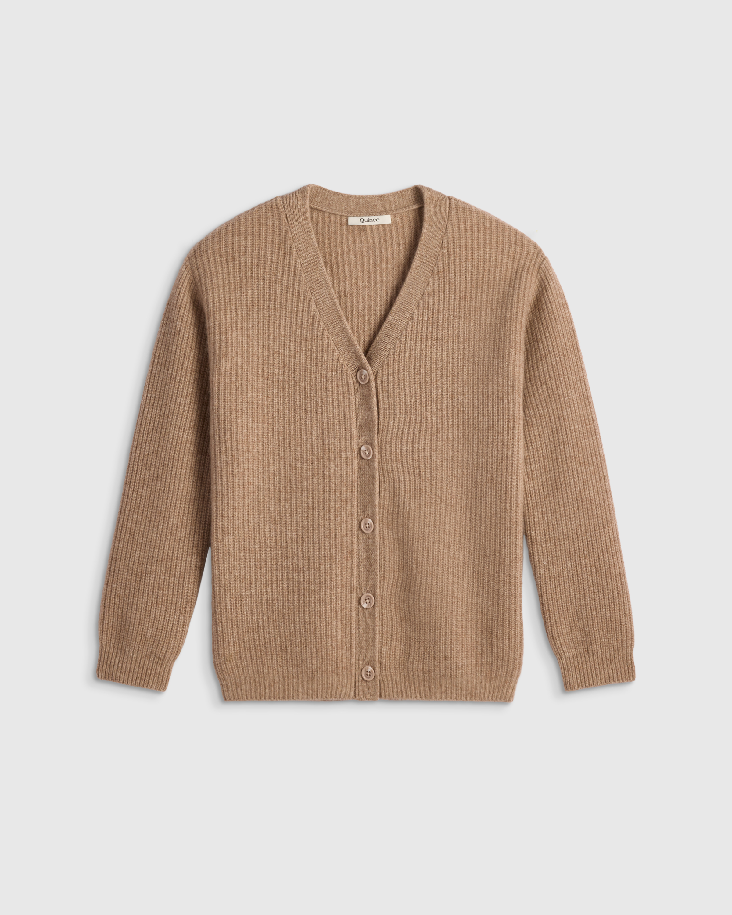Oatmeal Washable Cashmere Oversized Fisherman Cardigan