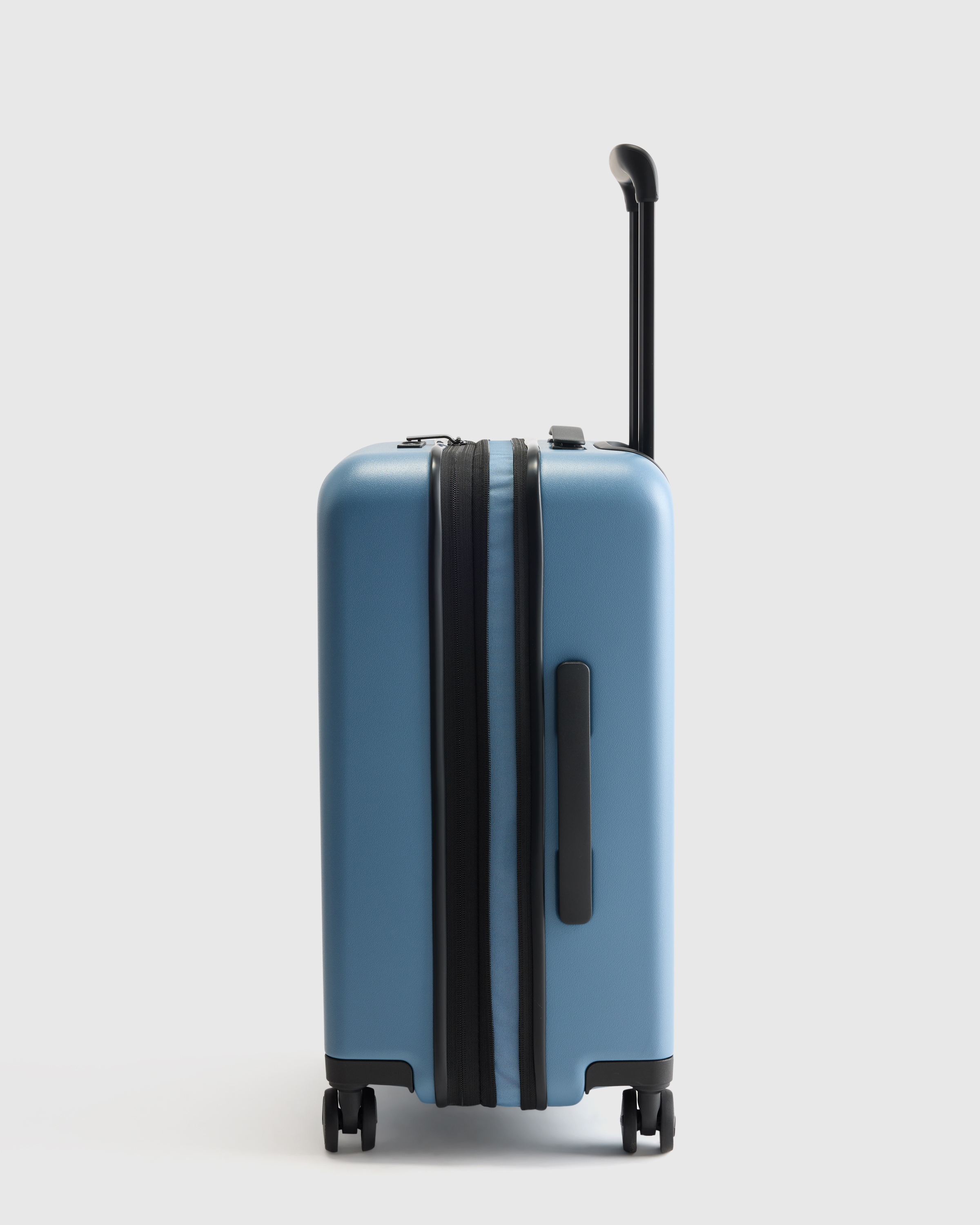 Expandable Small Carry-On Suitcase in Blue