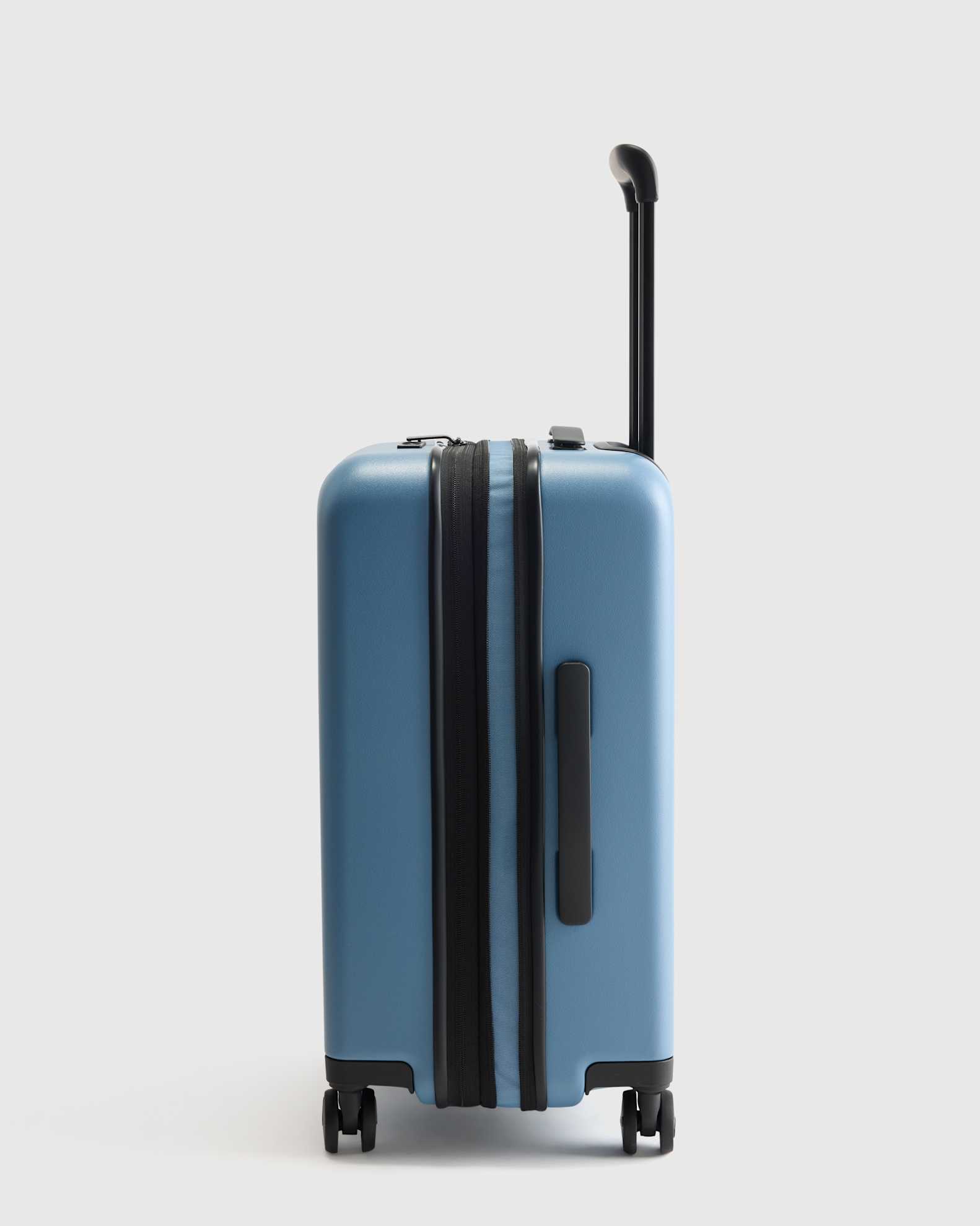 Expandable Small Carry-On Suitcase in Blue - Main Image