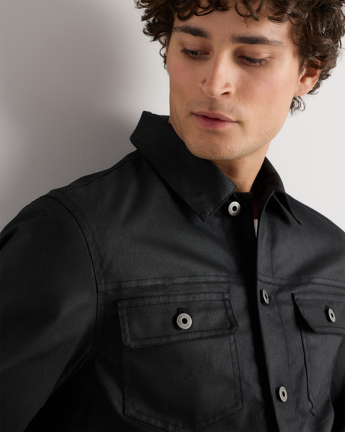 Men's Organic Cotton Canvas Waxed Trucker Jacket