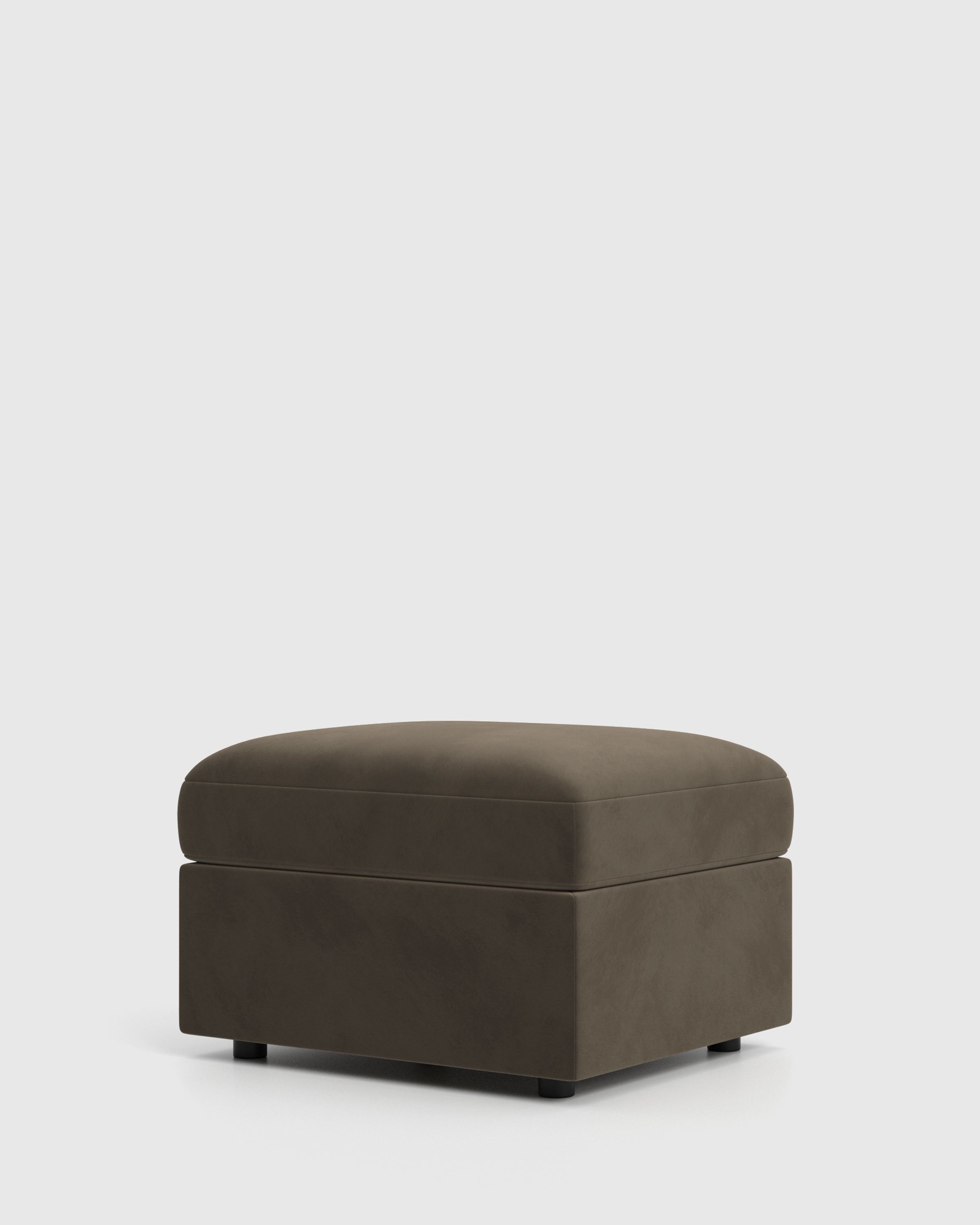 Sierra Curved Arm-Chair Ottoman-28x24 Velvet Front