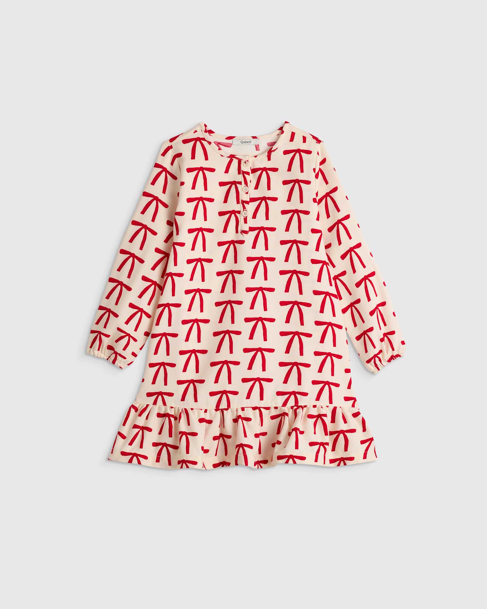 Red Bows Chemise de nuit en flanelle des fêtes