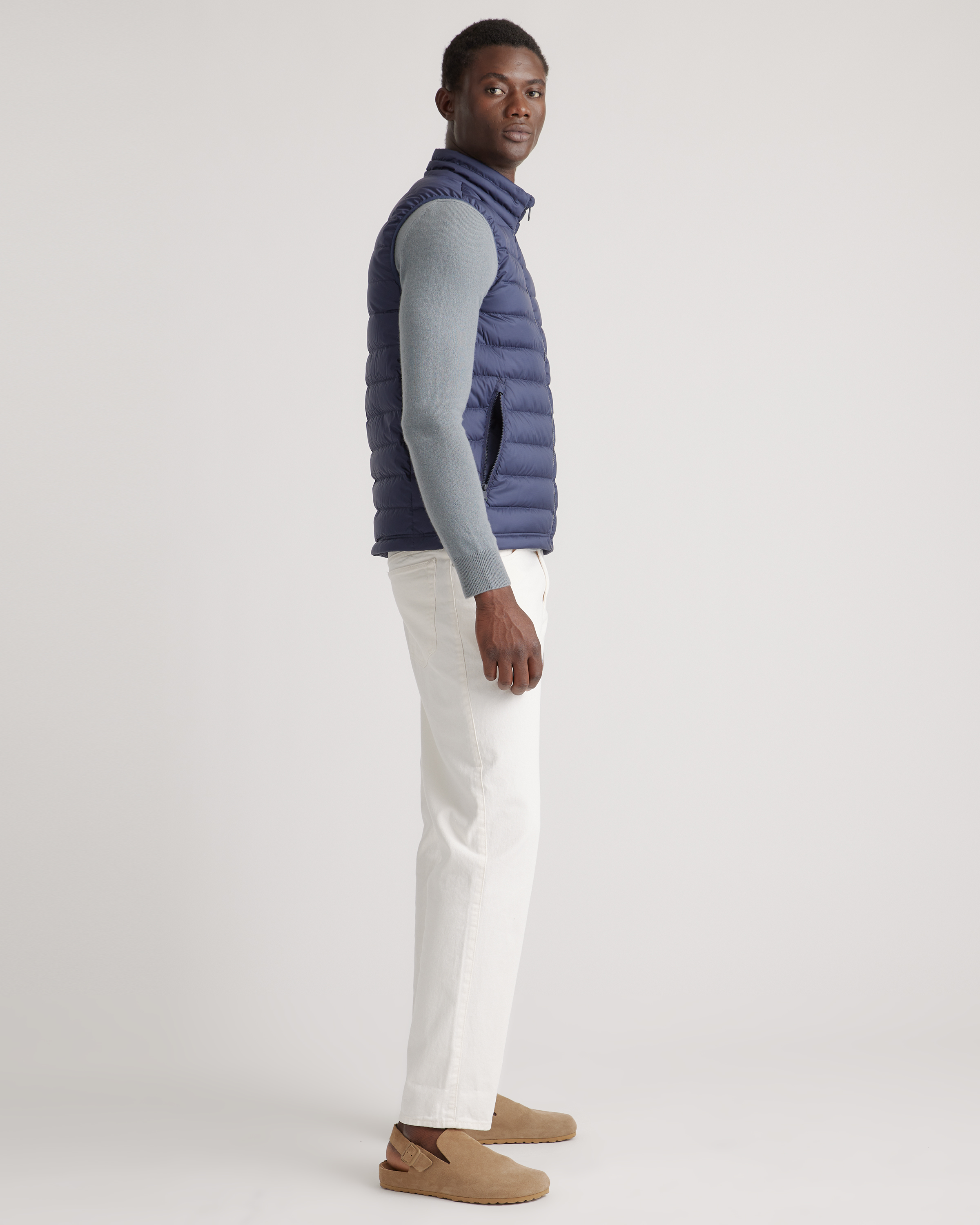 Men's Lightweight Down Packable Puffer Vest | Quince Canada