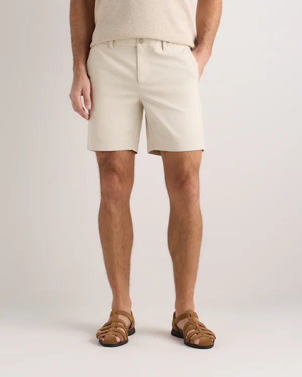Organic Cotton Classic Stretch Chino Shorts - 7"