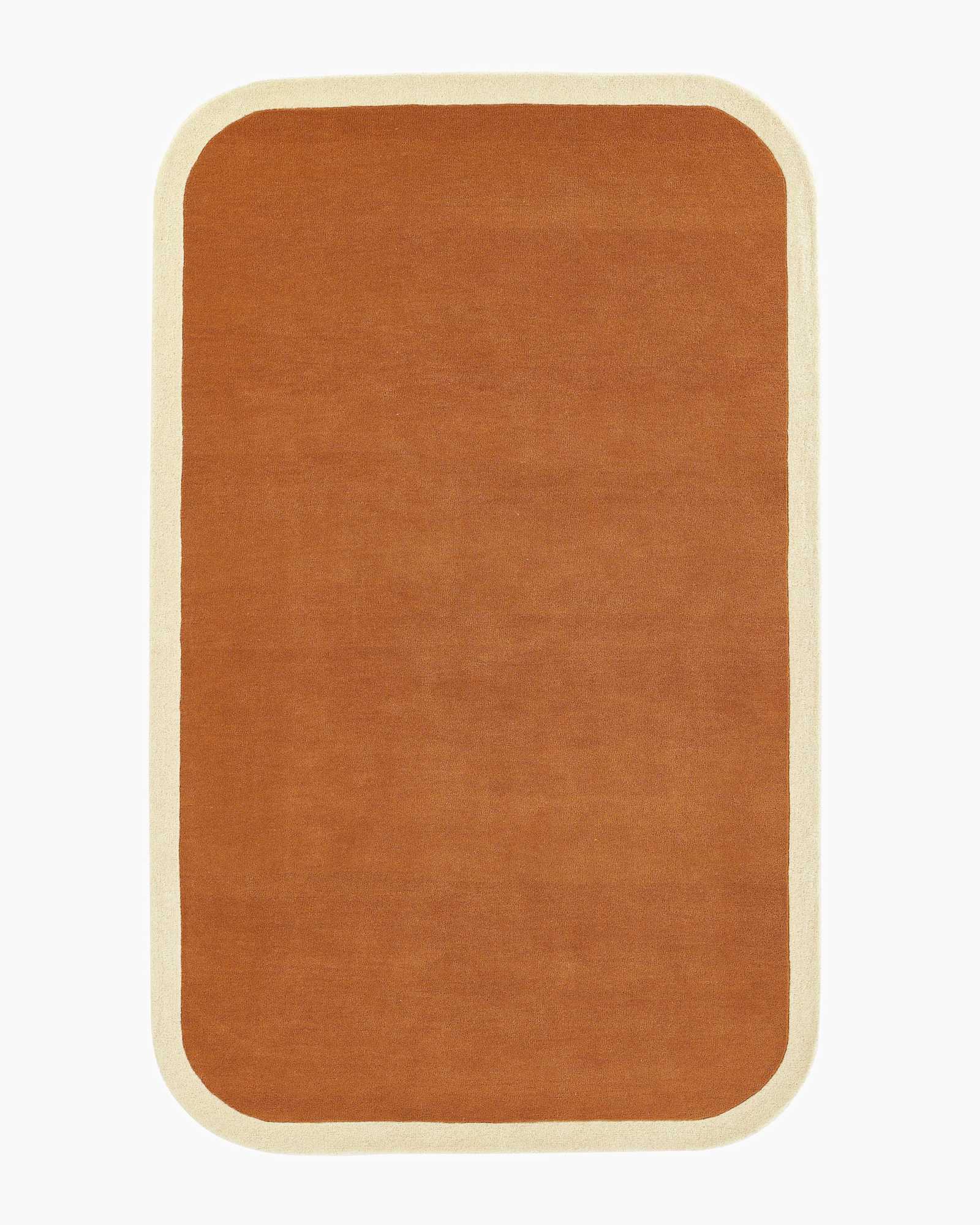 Colorful Curves Hand-Tufted Rug in Copper