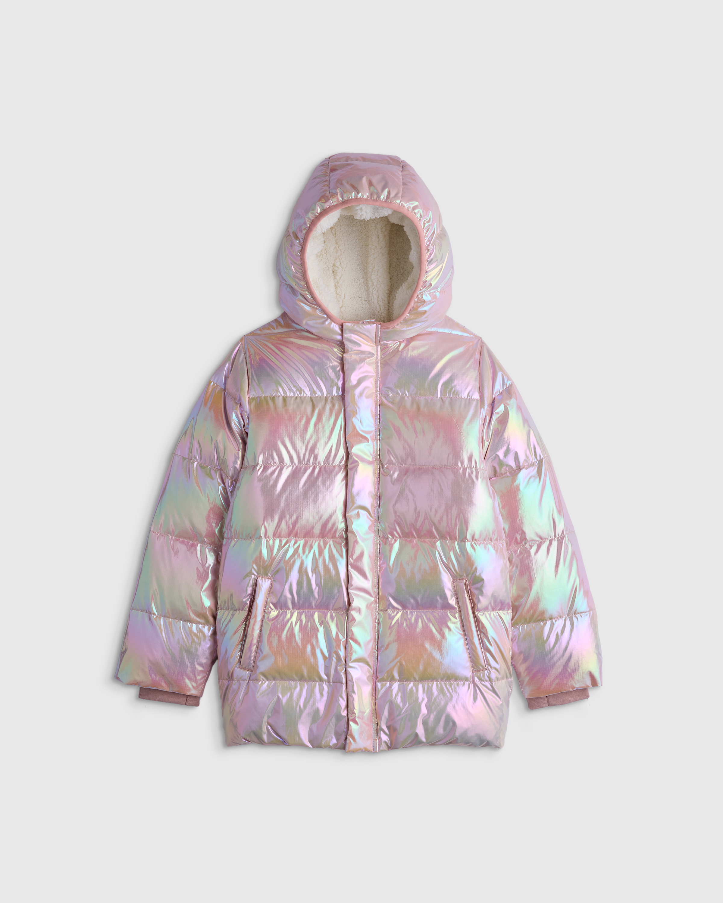 Iridescent Heavyweight Down Puffer Coat