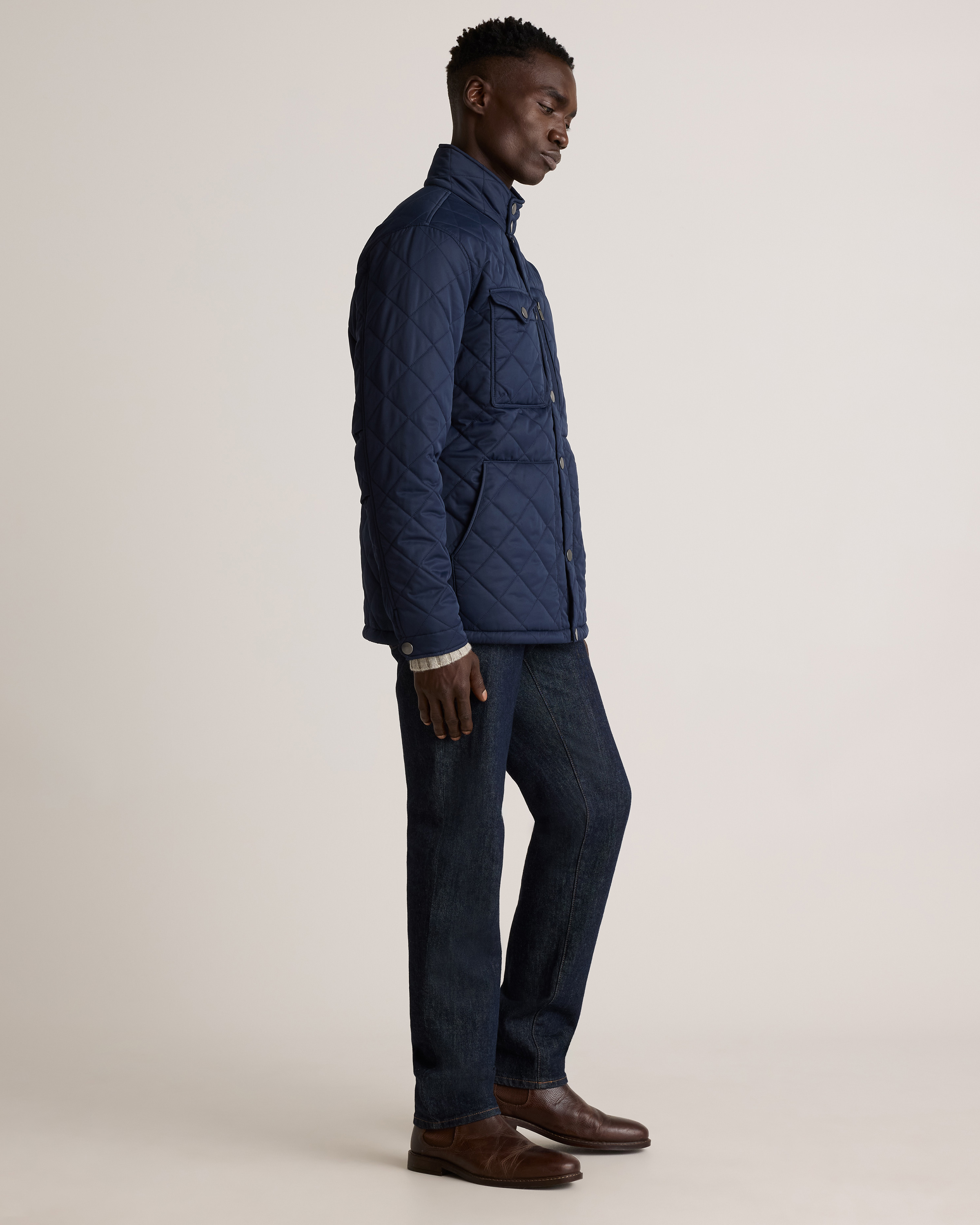 Featherless Quilted Utility Jacket