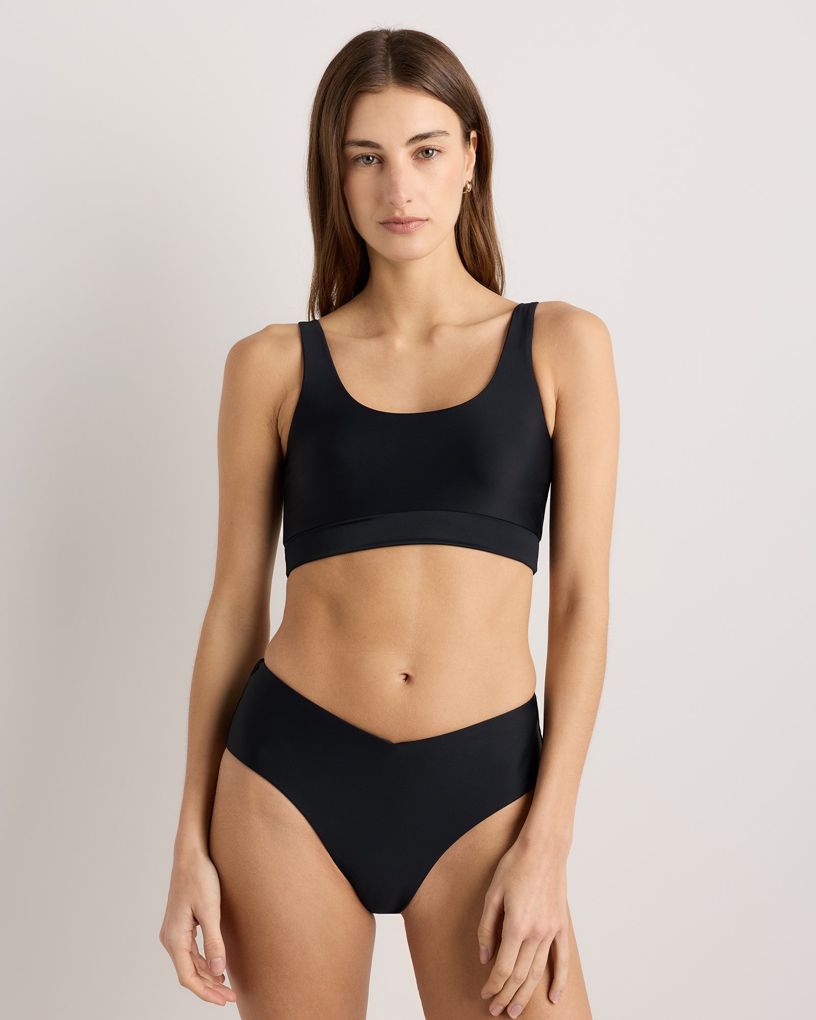 Black Italian Tank Bikini Top