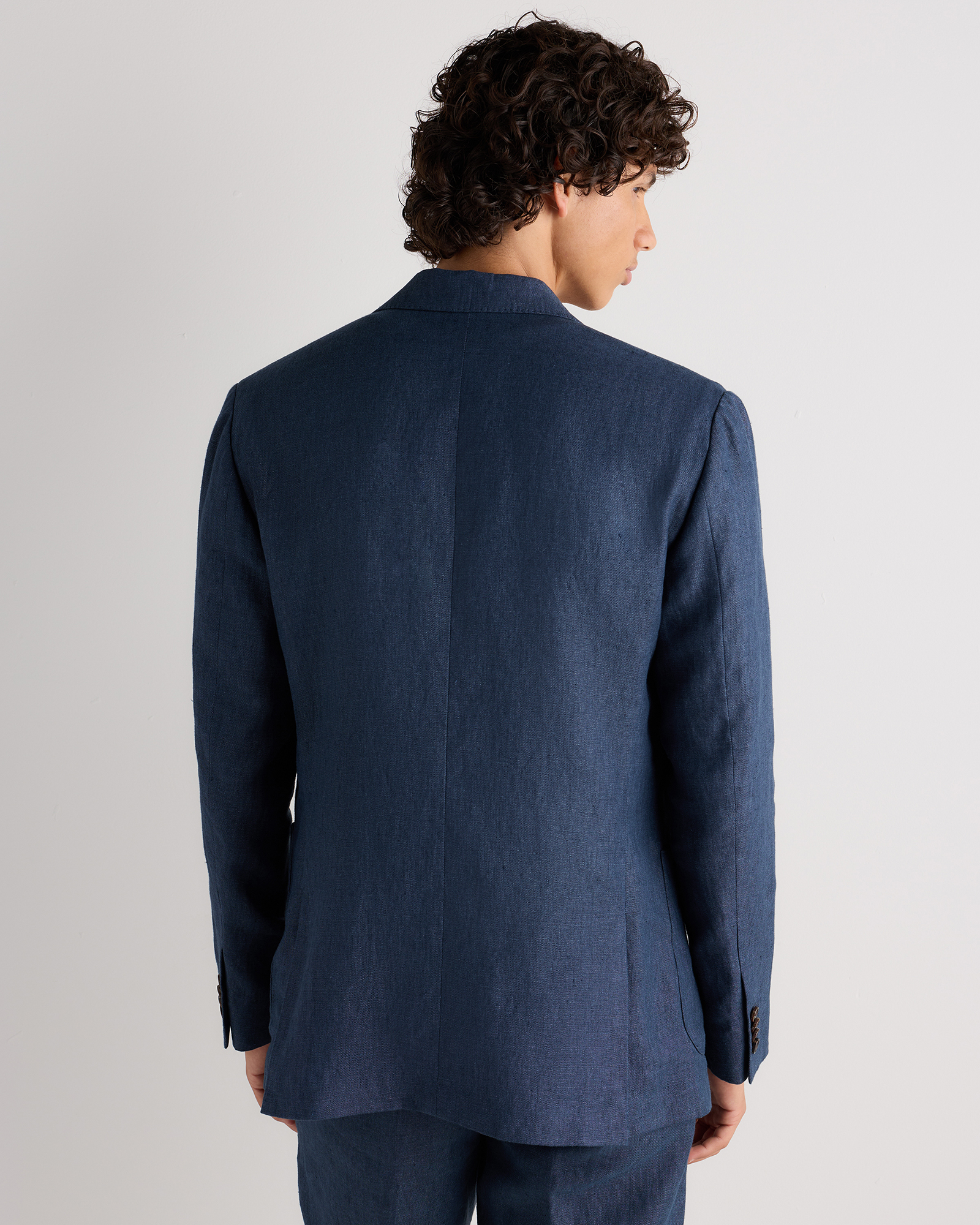 Men's Tailored European Linen Suit Blazer