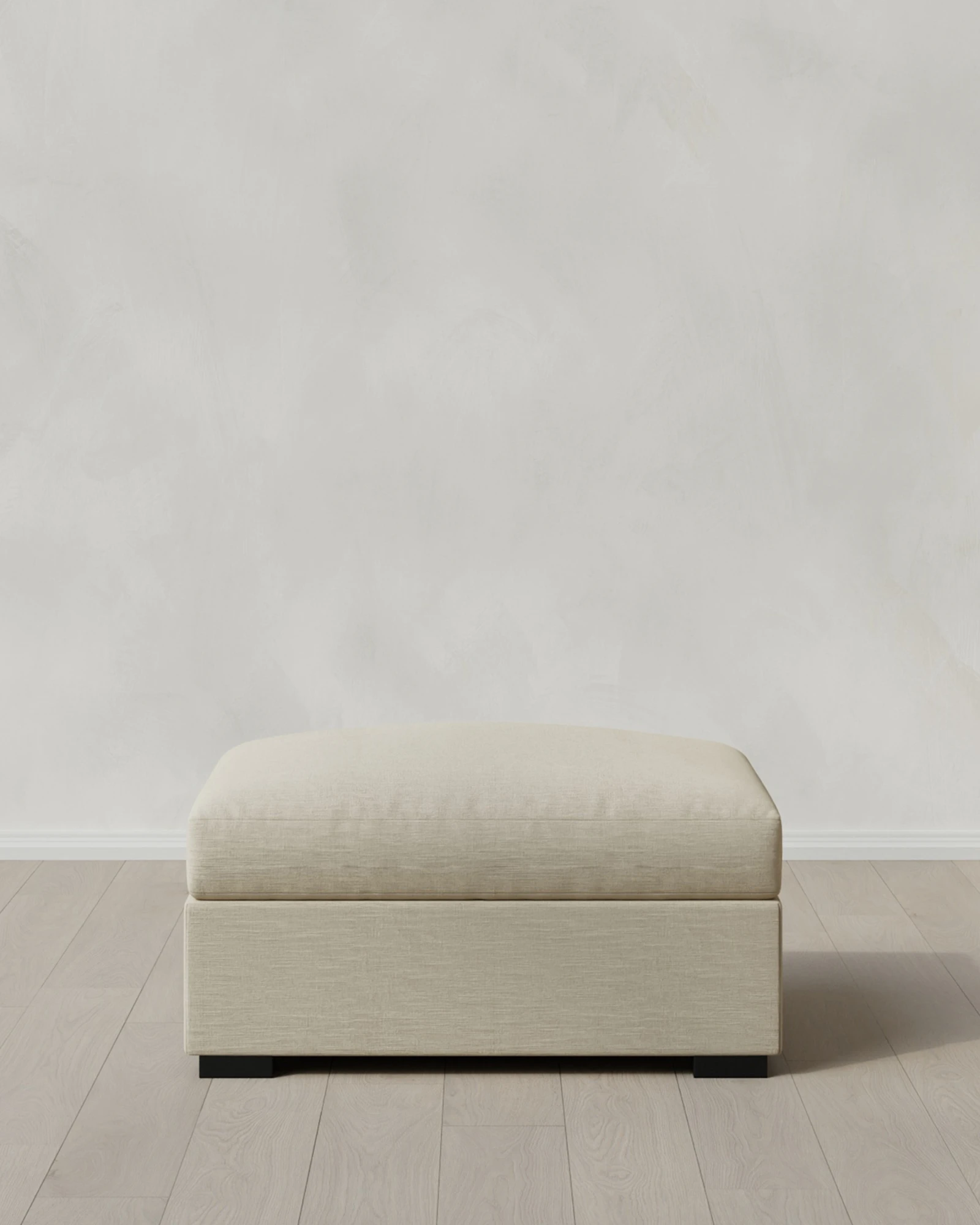 Oasis Ottoman in Performance Linen