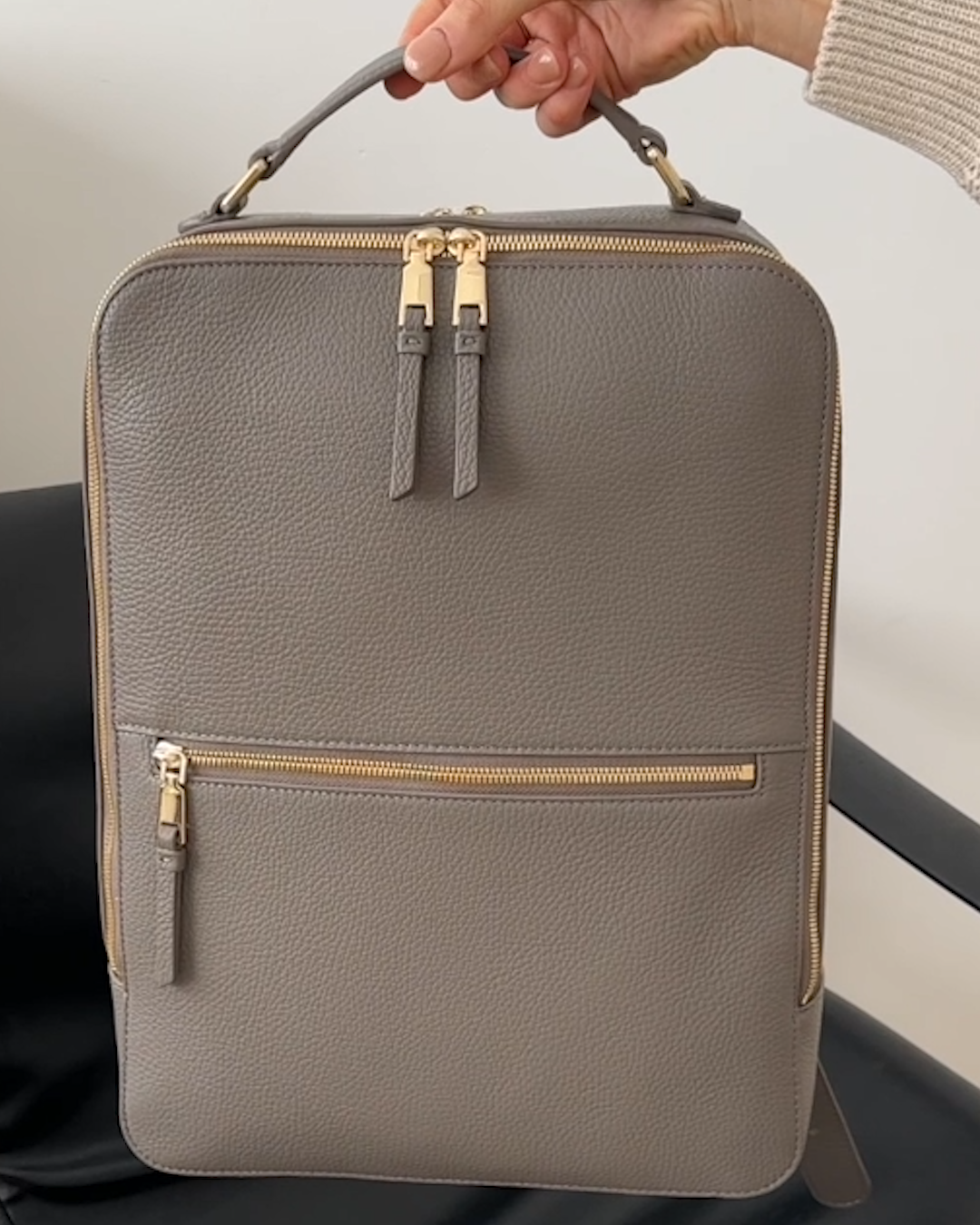 ItalianLeatherLaptopBackpack Mink Jamie-Lee Burns 4x5