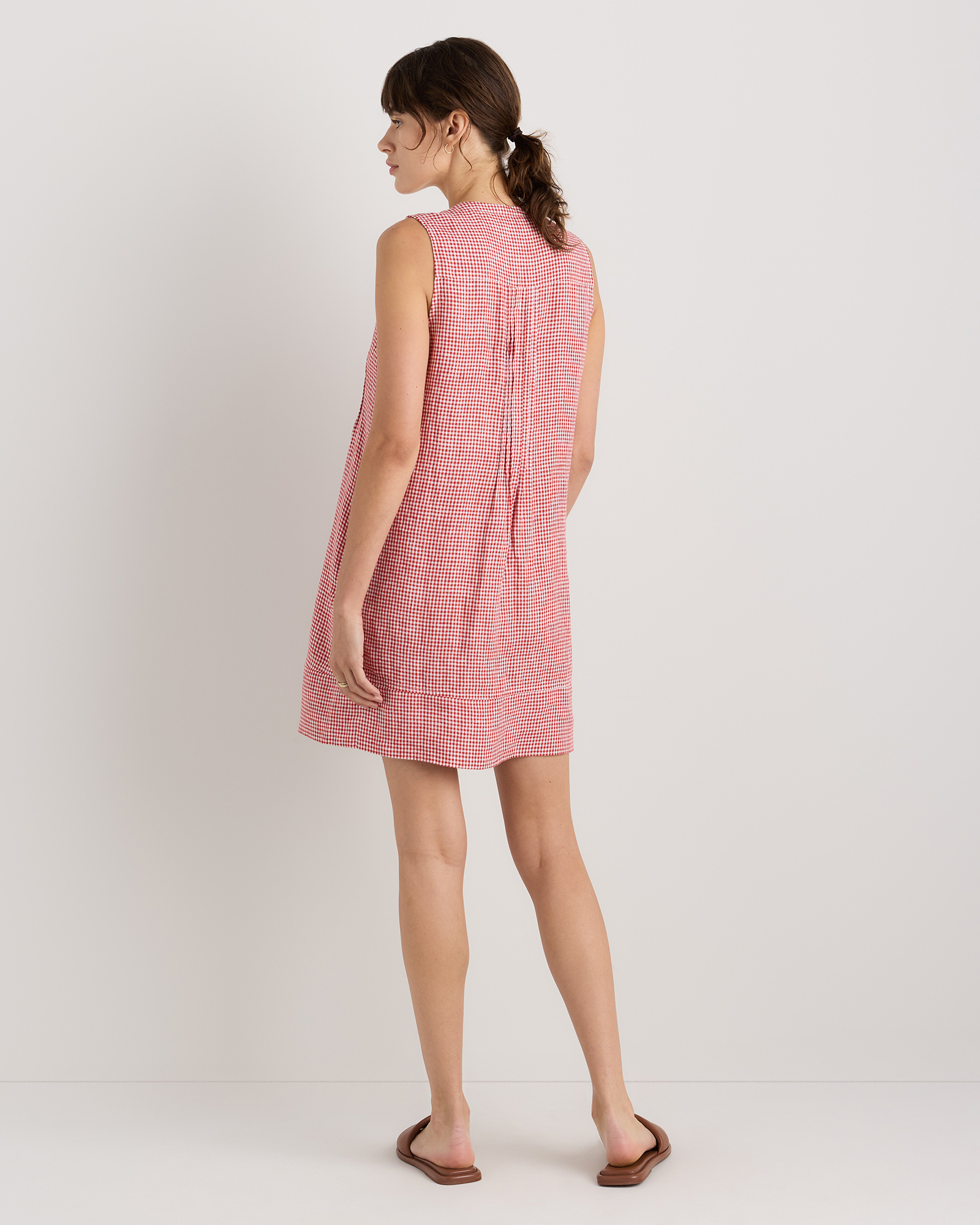 sandro white linen dress Sandro Layered mini blouse dress in linen blend - White