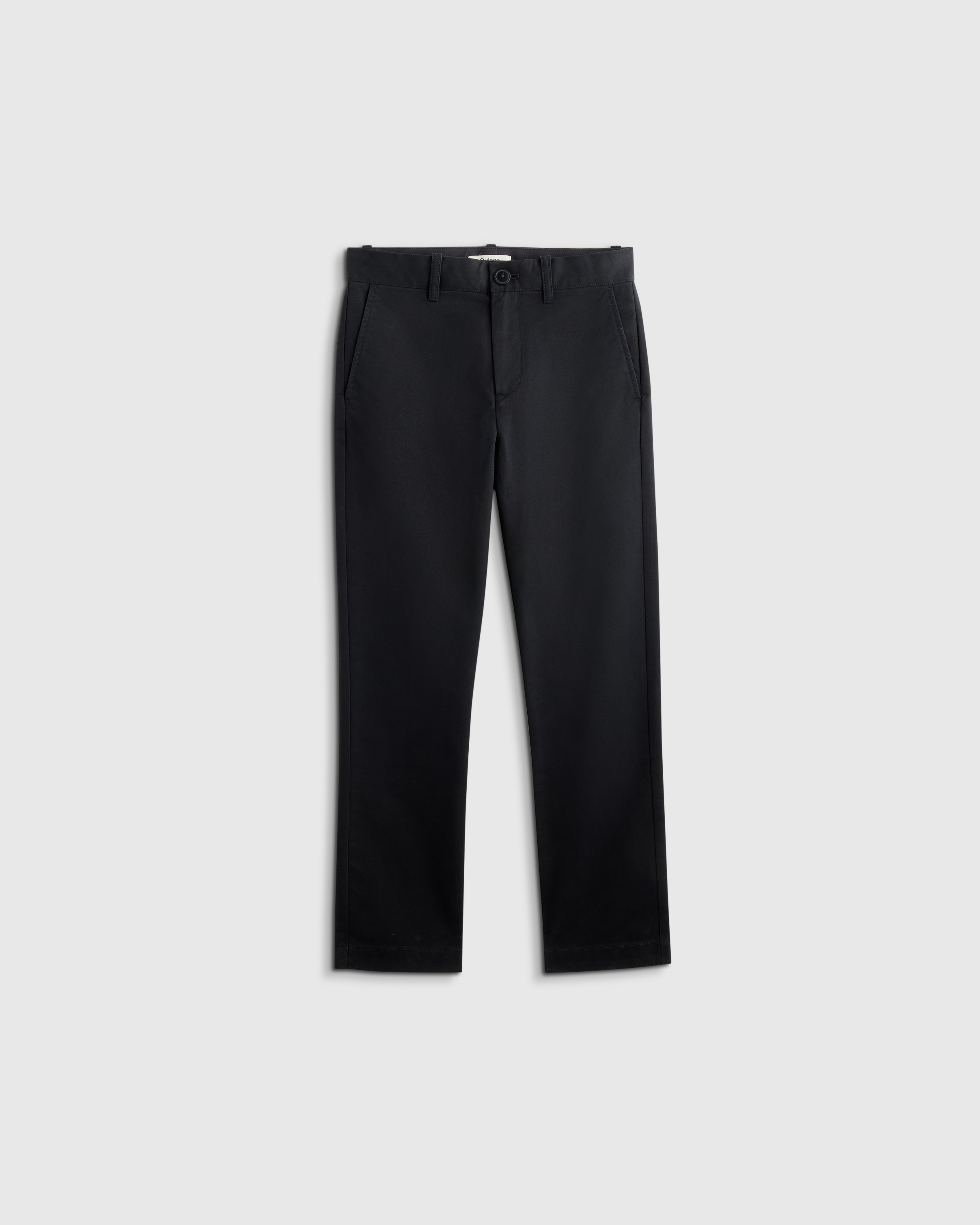 Black Organic Cotton Stretch Classic Chino